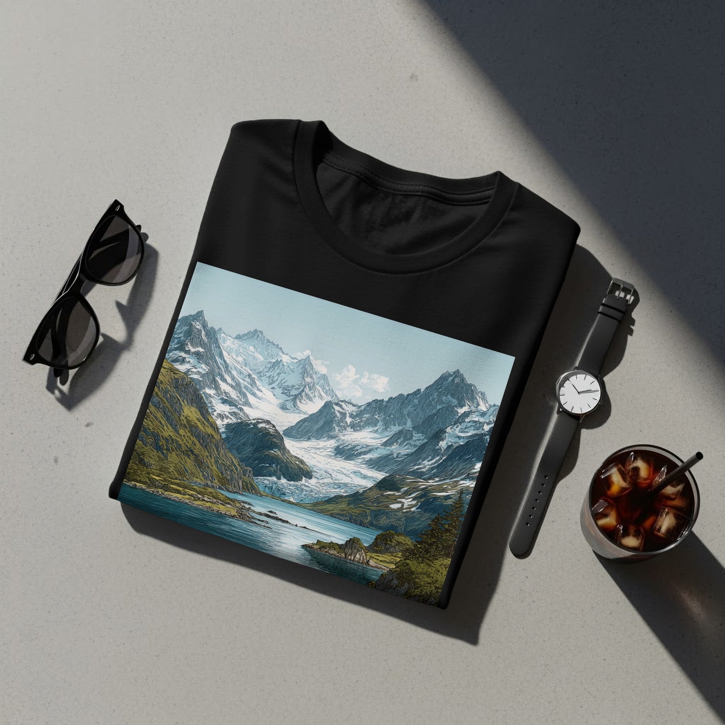 Stunning Mountain Landscape Artwork T-Shirt