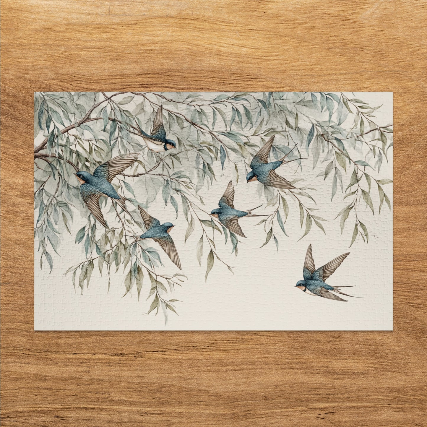 Vintage Swallow Birds in Tree Wall Art Product