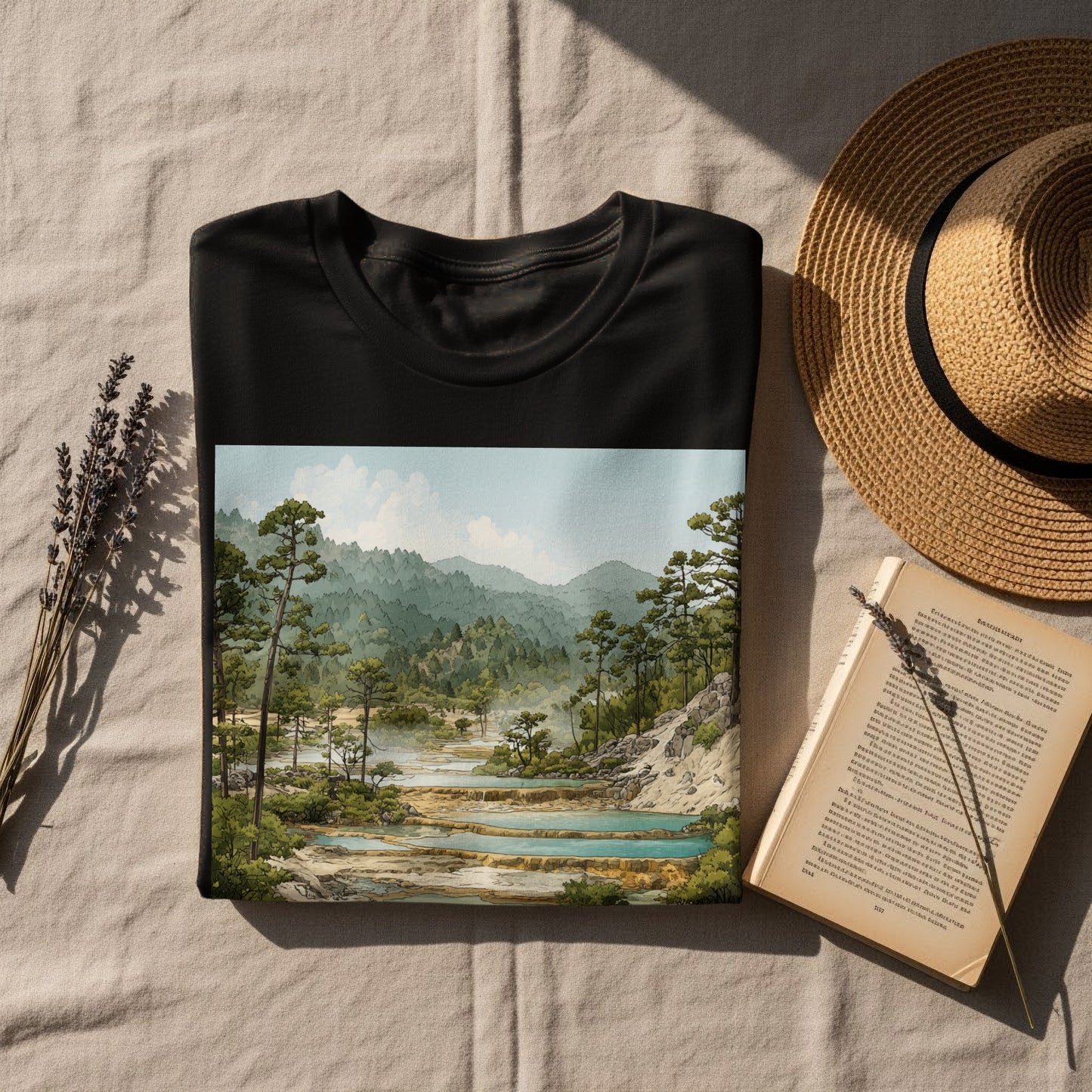Peaceful Mountain Landscape Unisex T-Shirt