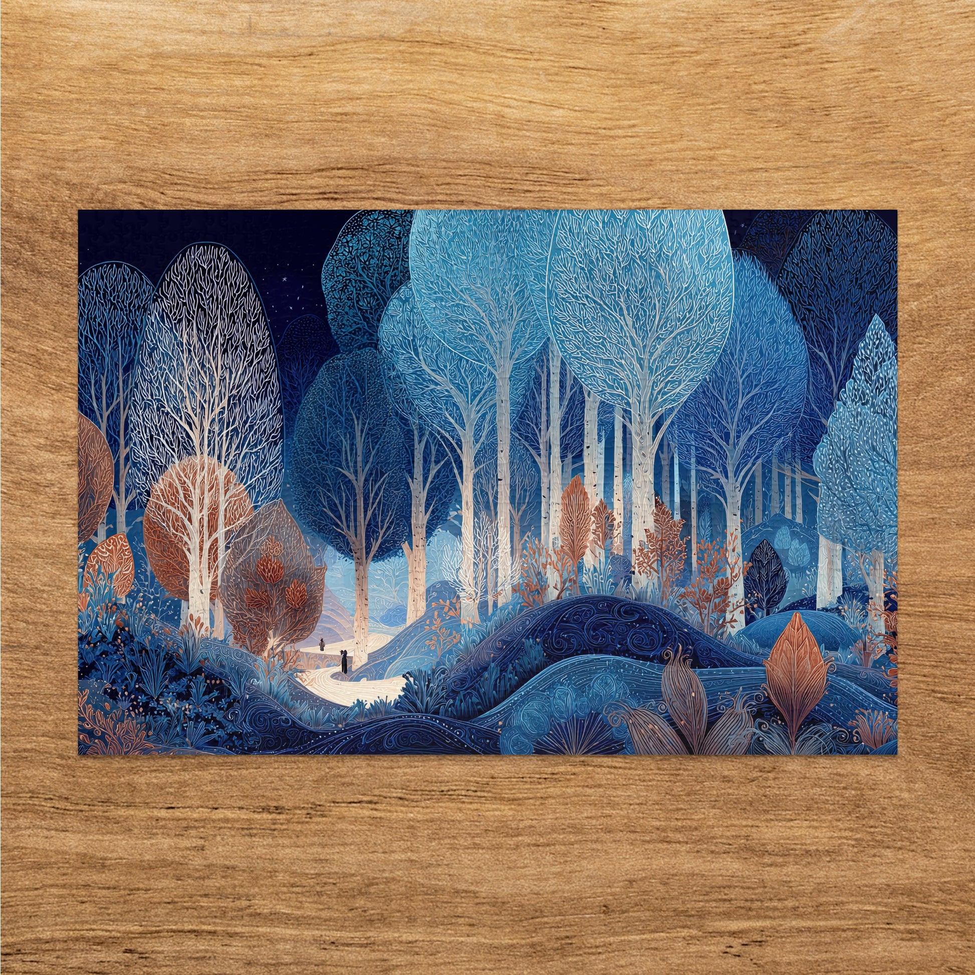 Enchanting Blue Forest Dreamland Pathway Vista product type