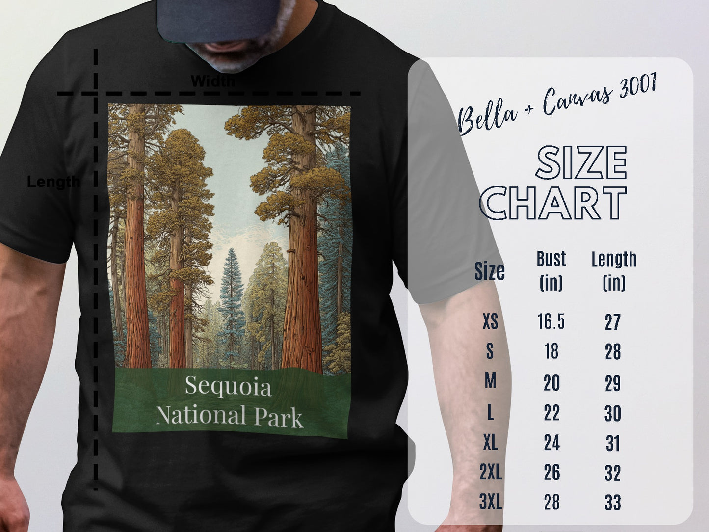 Sequoia National Park Scenic Graphic Tee Shirt