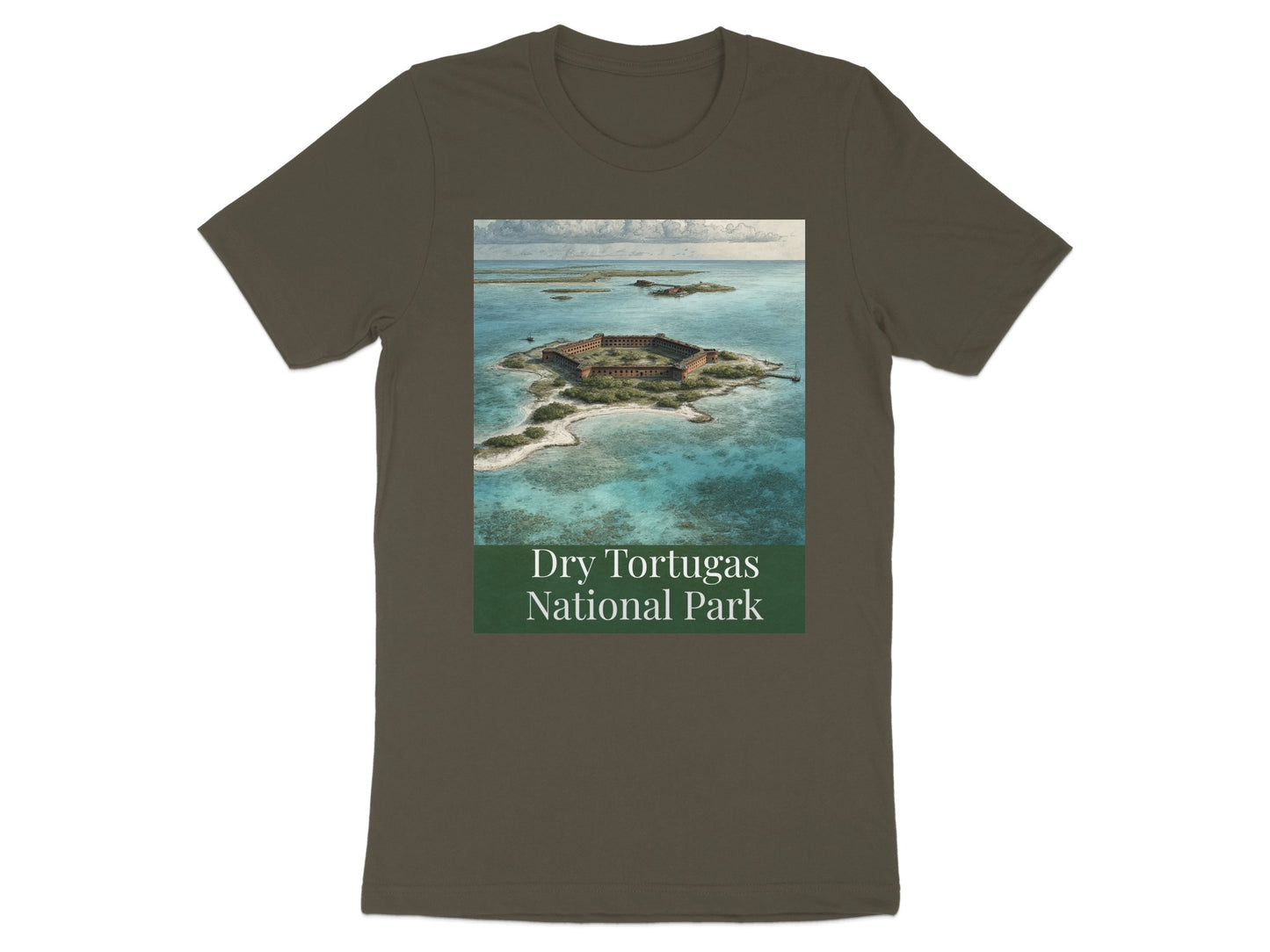 Dry Tortugas National Park Aerial View T-Shirt