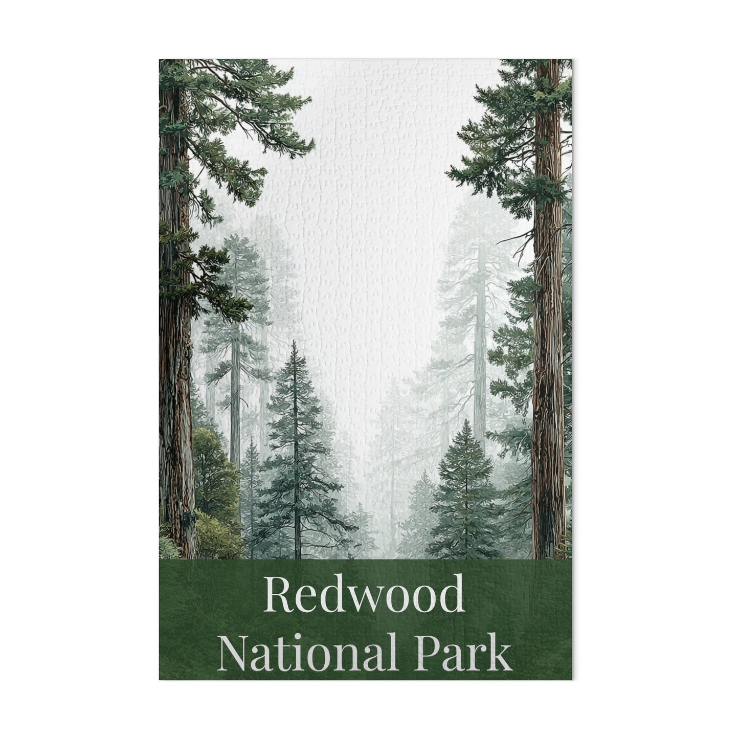 Redwood National Park Scenic Artwork Puzzle