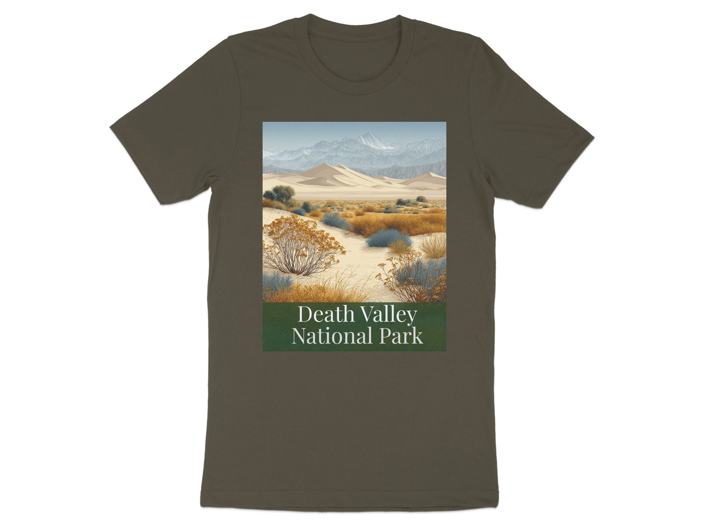 Scenic Death Valley National Park Print Shirt