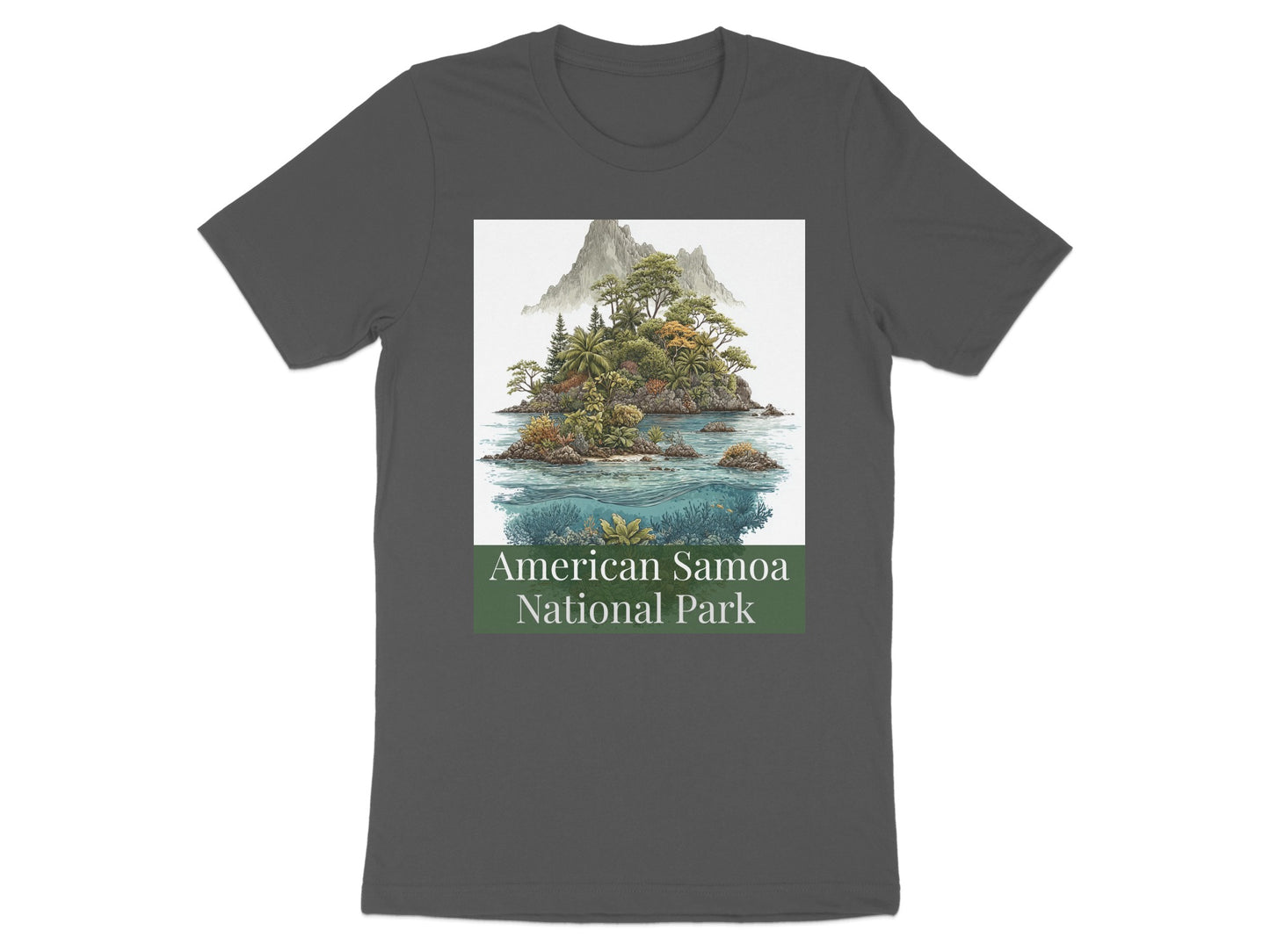 Scenic American Samoa National Park Graphic Shirt