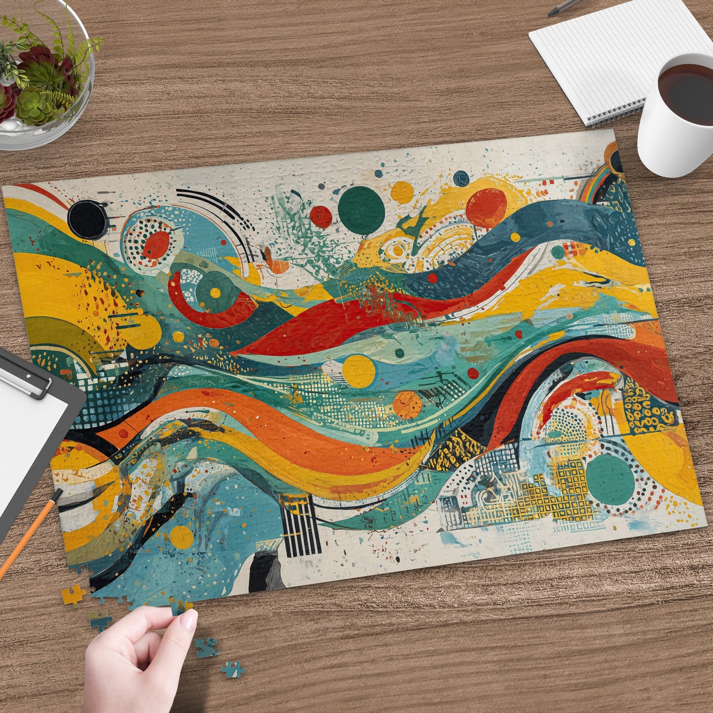 Vibrant Abstract Wave Pattern Creative Art product type

Abstract art
Colorful design
Modern abstract
Artistic pattern
Vibrant colors
Fluid design
Wave pattern
Contemporary art
Unique design
Decorative art
Abstract lines
Bright artwork
Graphic art
Modern design
Expressive art
Dynamic pattern
Circles dots
Splash pattern
Geometric abstract
Textured artwork