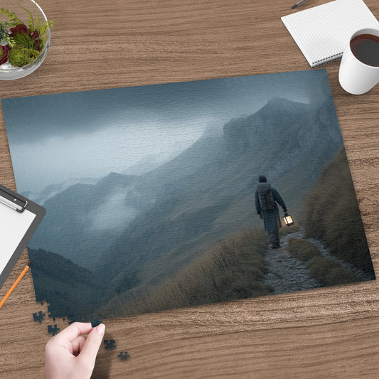 Walking Through Foggy Mountain Path Puzzle