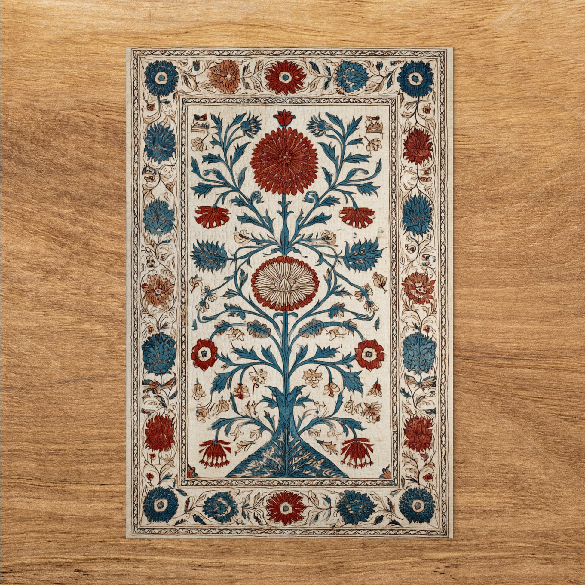 Exquisite Floral Tree Motif Decorative Rug Product