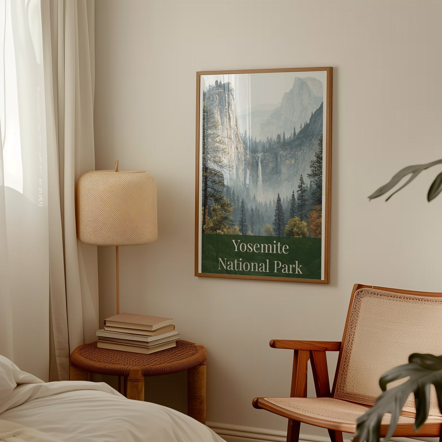 Yosemite National Park Scenic Wall Art Print