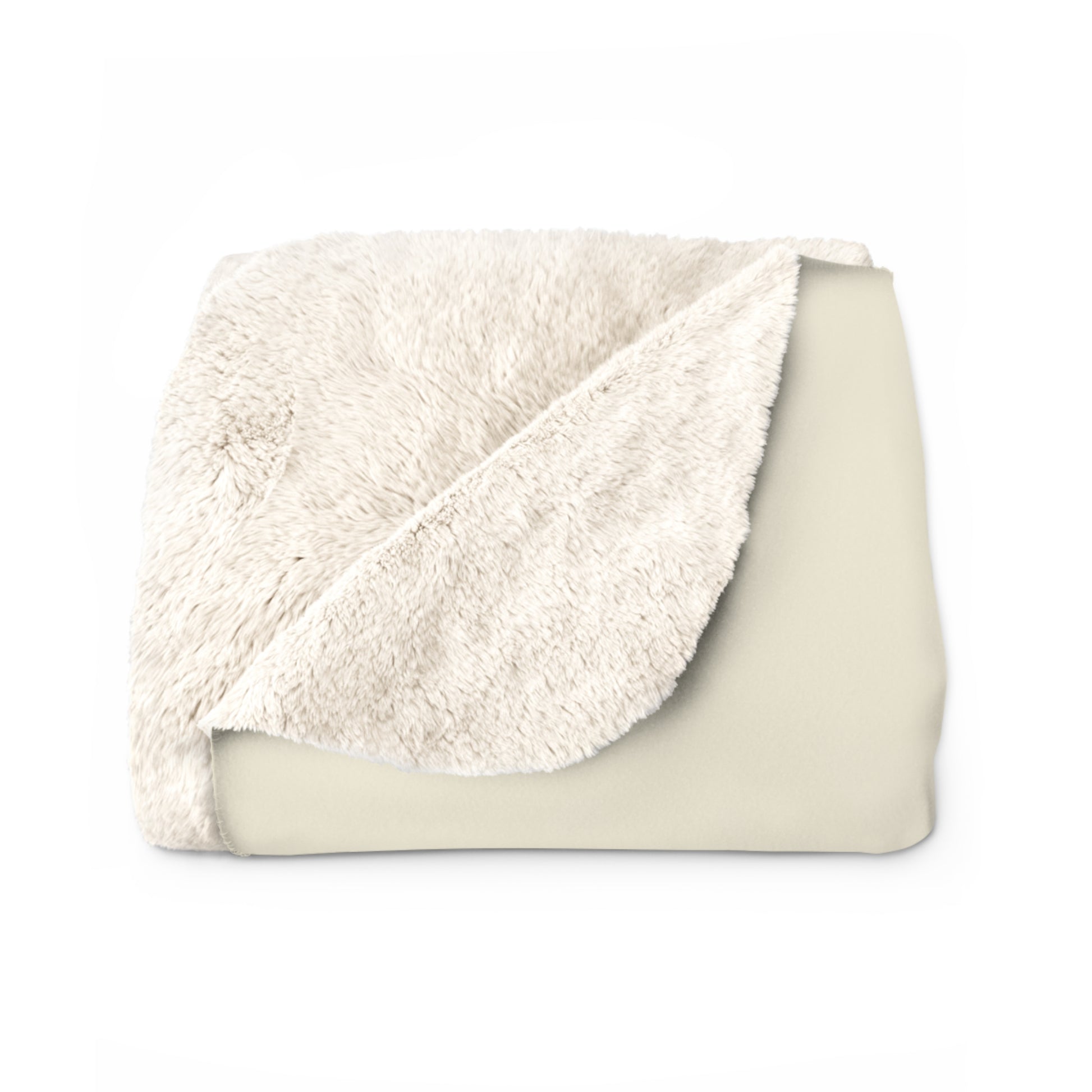 Bamboo Grove sherpa fleece blanket — cozy neutral Asian-inspired throw, boho home decor, housewarming gift