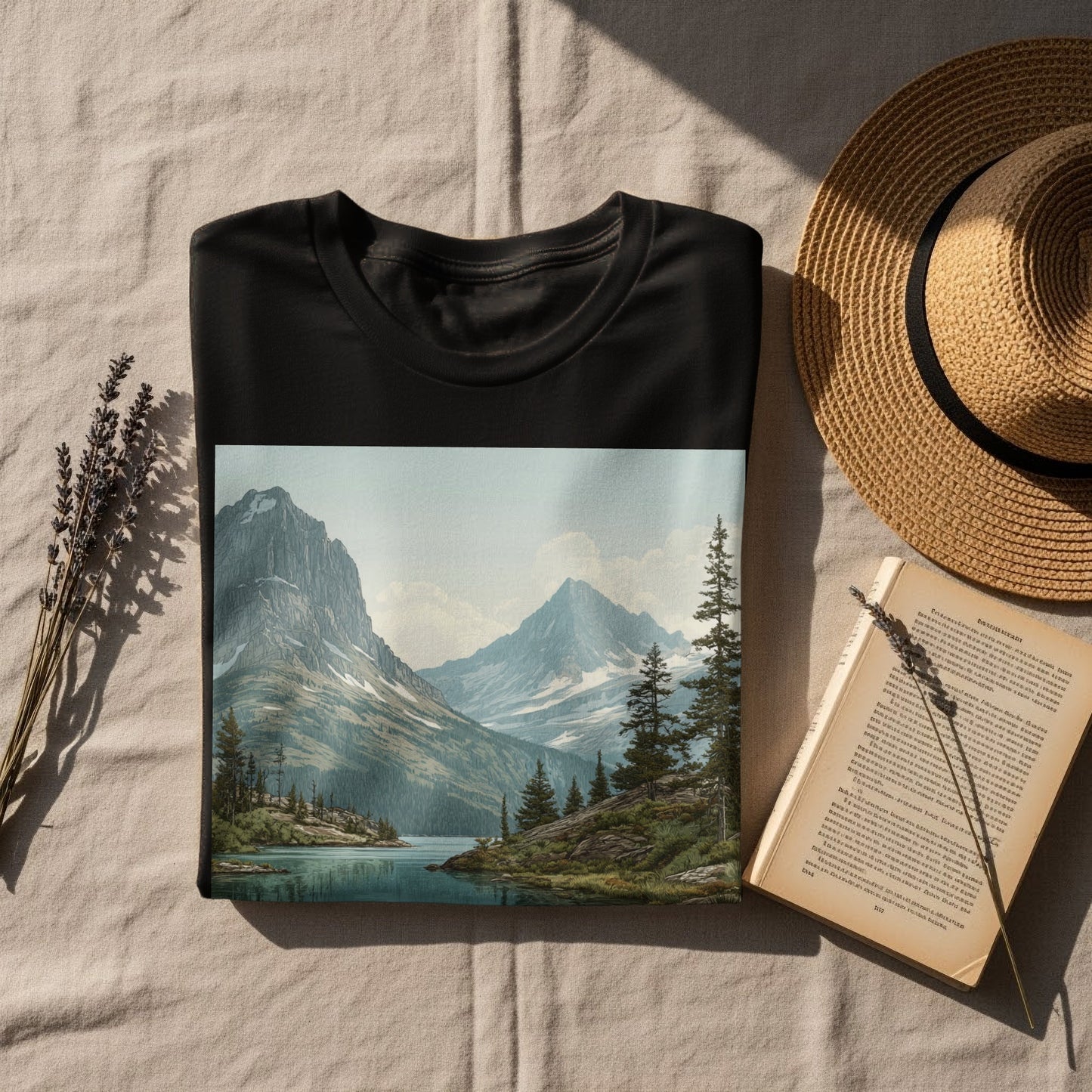 Scenic Mountain Landscape Graphic Tee product