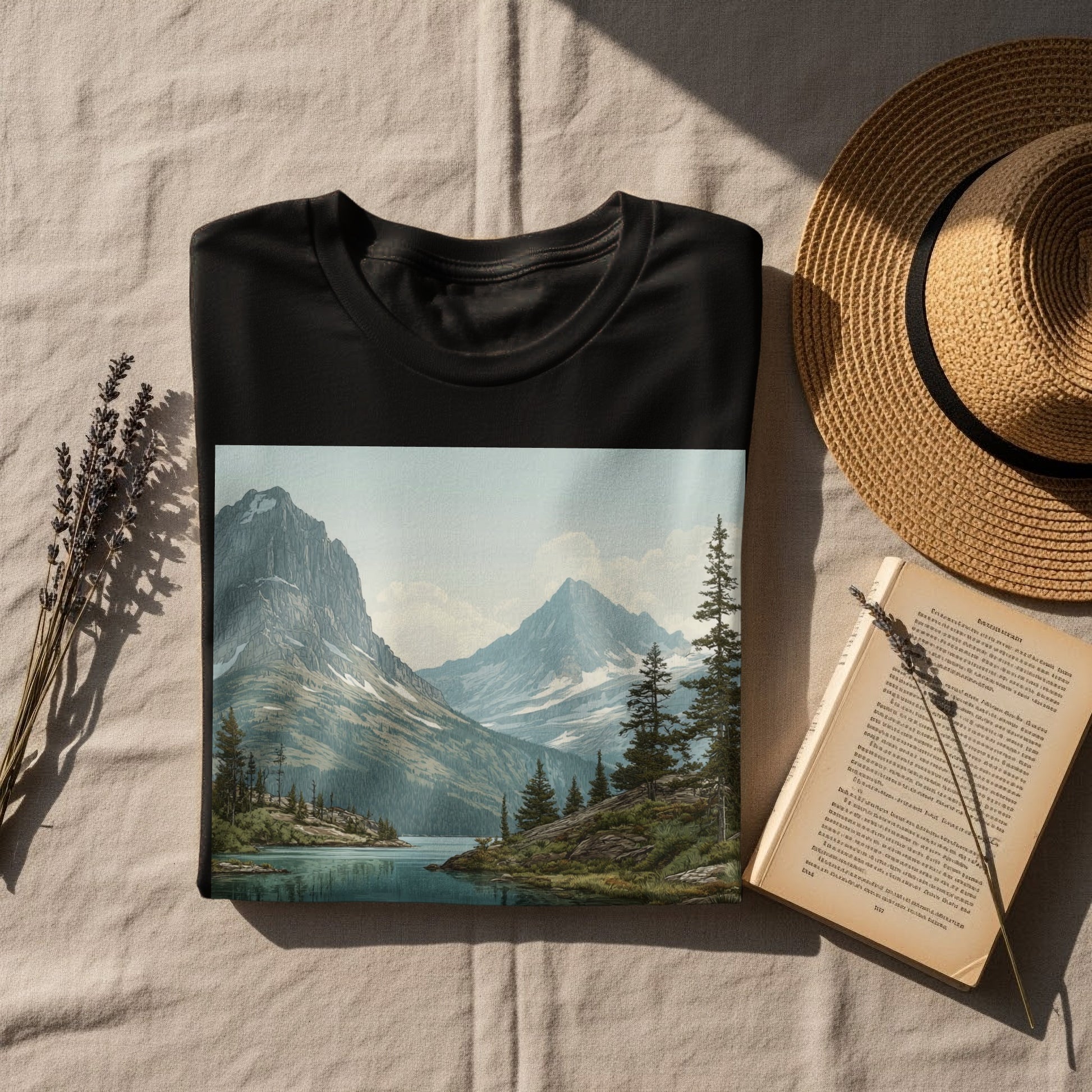 Scenic Mountain Landscape Graphic Tee product