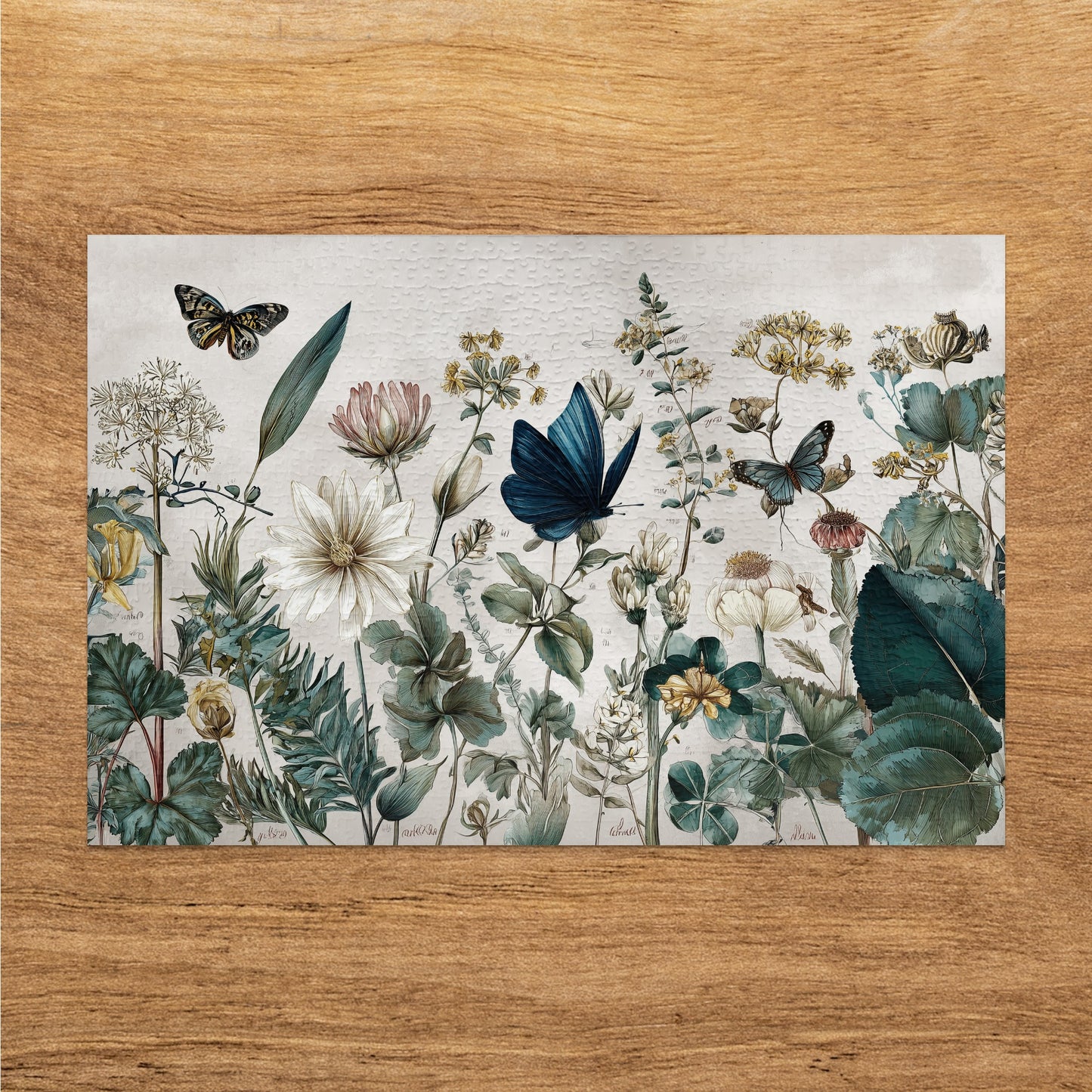 Botanical Wildflower Garden Butterflies Art Print product type