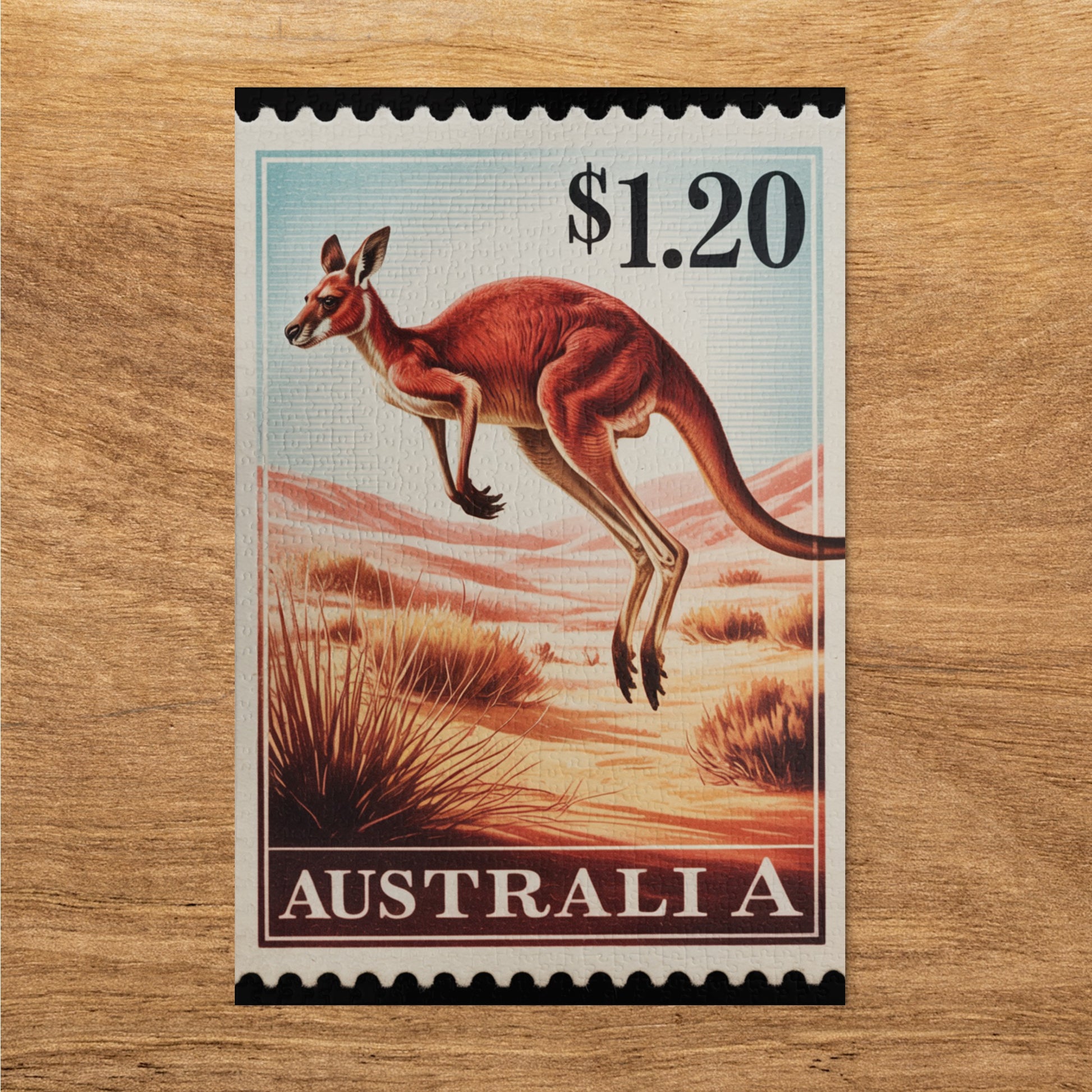 Vintage Australian Kangaroo Stamp wall art