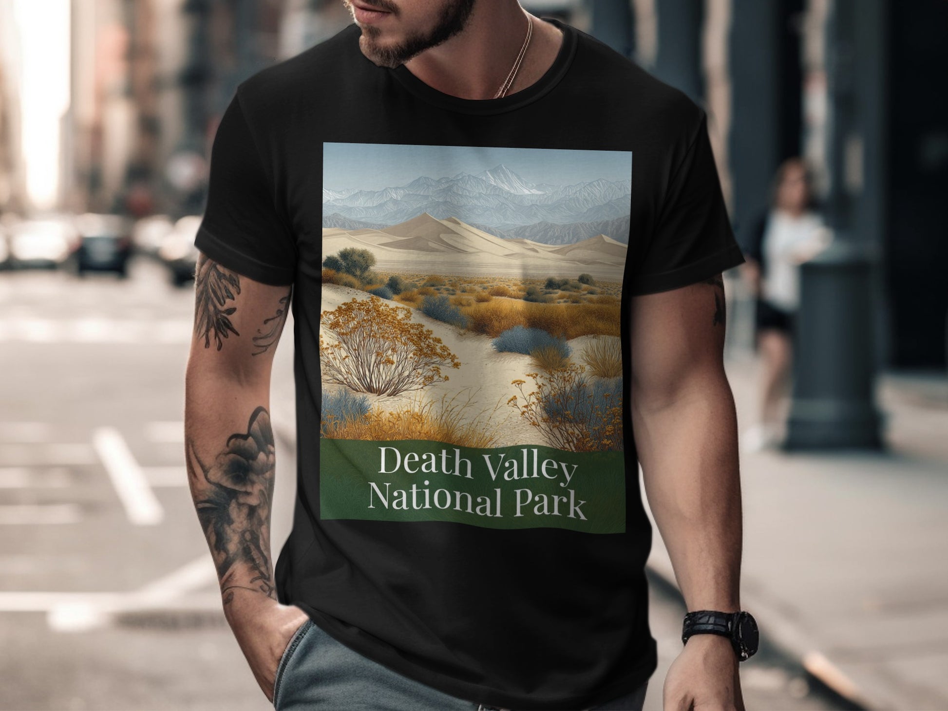 Death Valley National Park Scenic Graphic T-Shirt