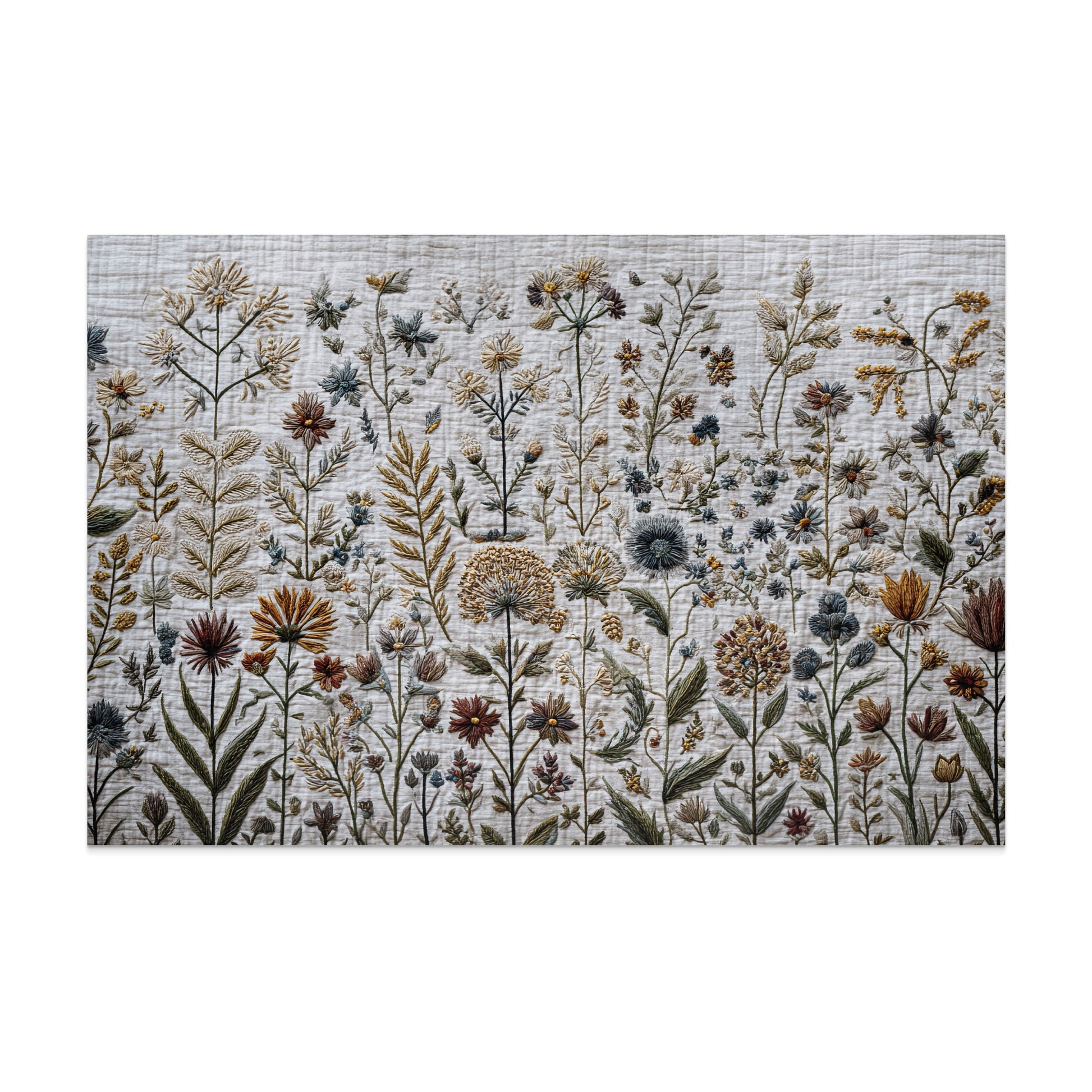 Richly Embroidered Wildflower Field Design product type