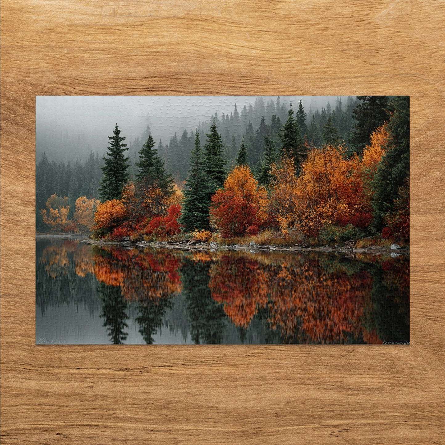 Beautiful Autumn Forest Landscape Puzzle