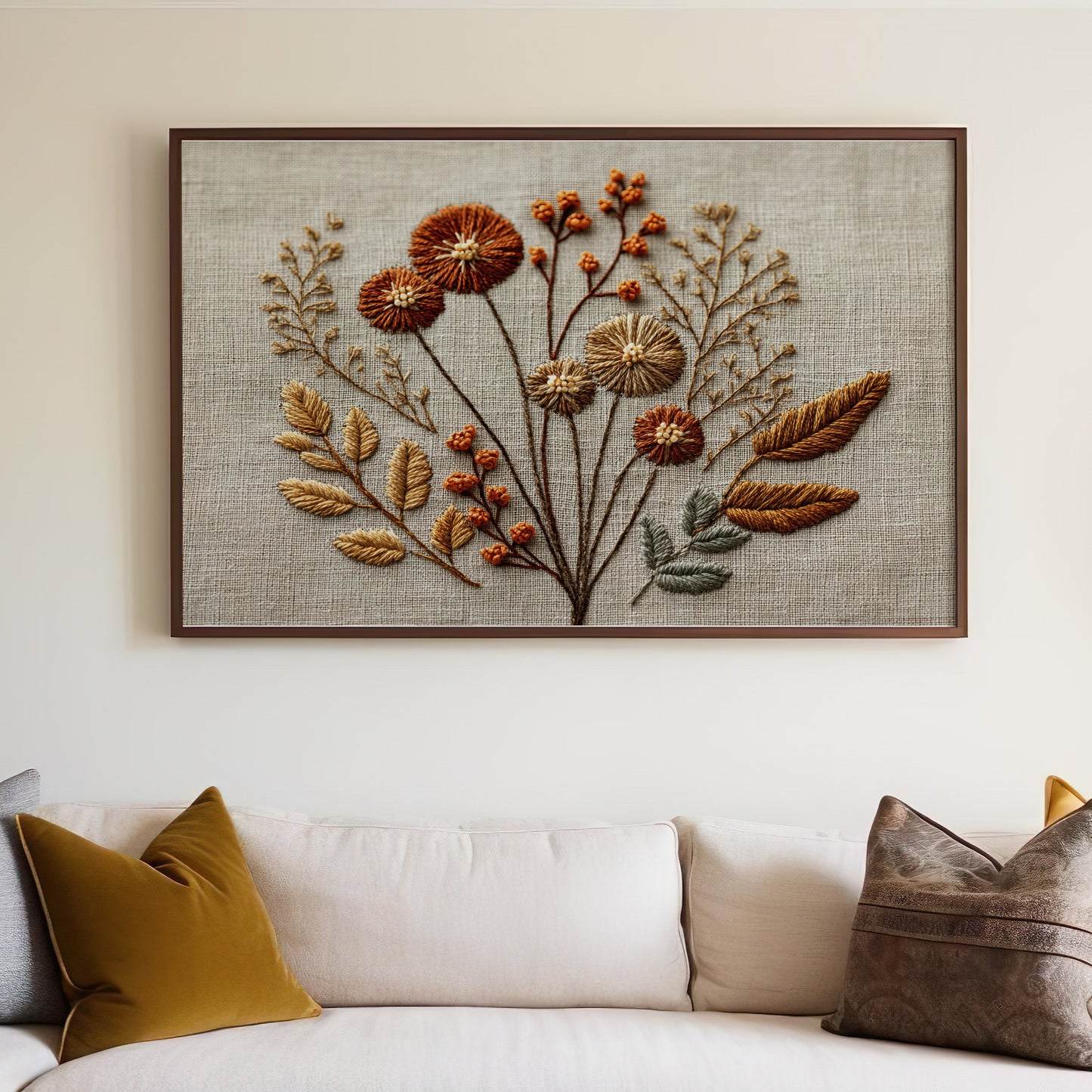 Handcrafted Floral Design Wall Art for Home Decor