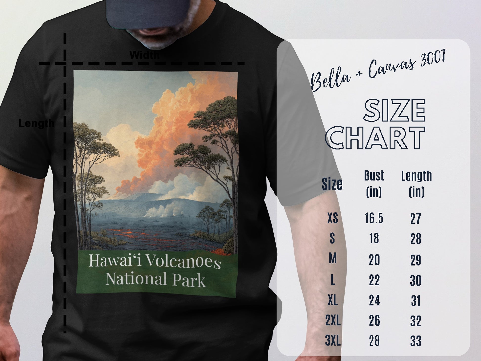 Hawai'i Volcanoes National Park graphic t-shirt