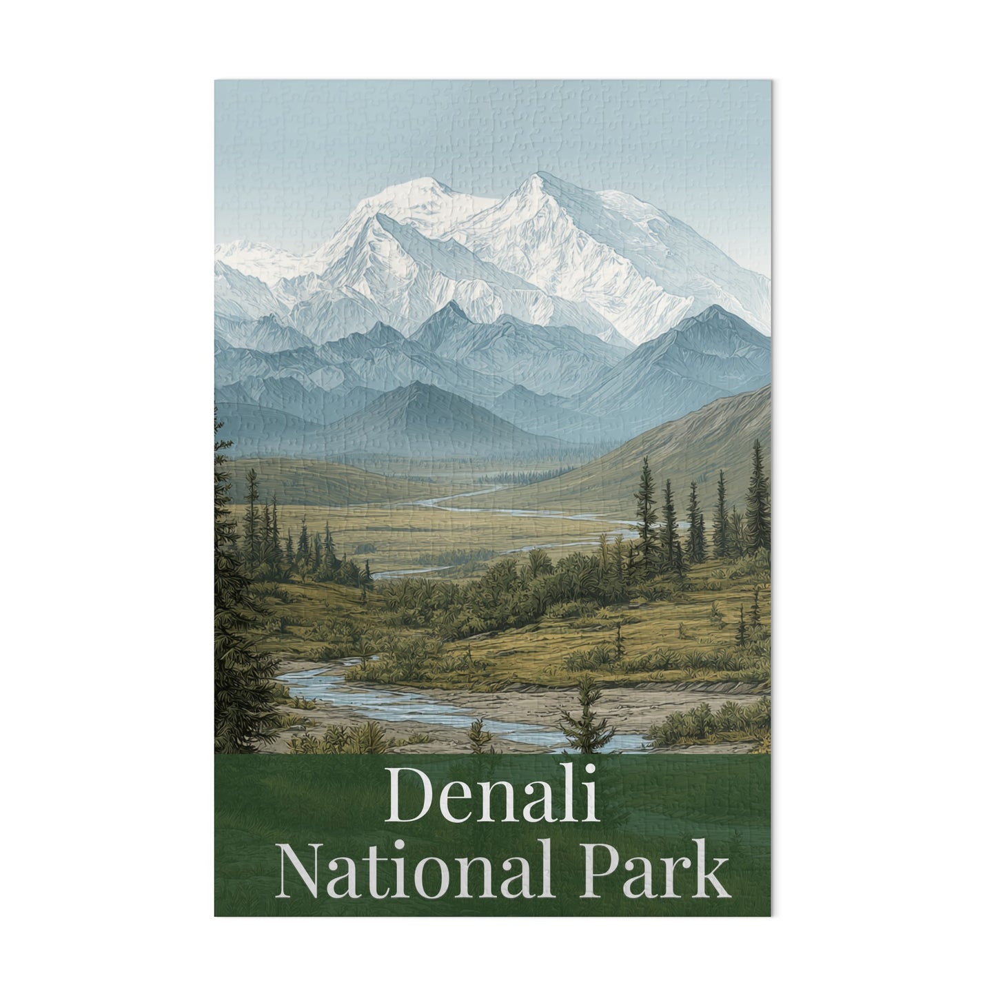 Denali National Park Scenic Landscape Puzzle