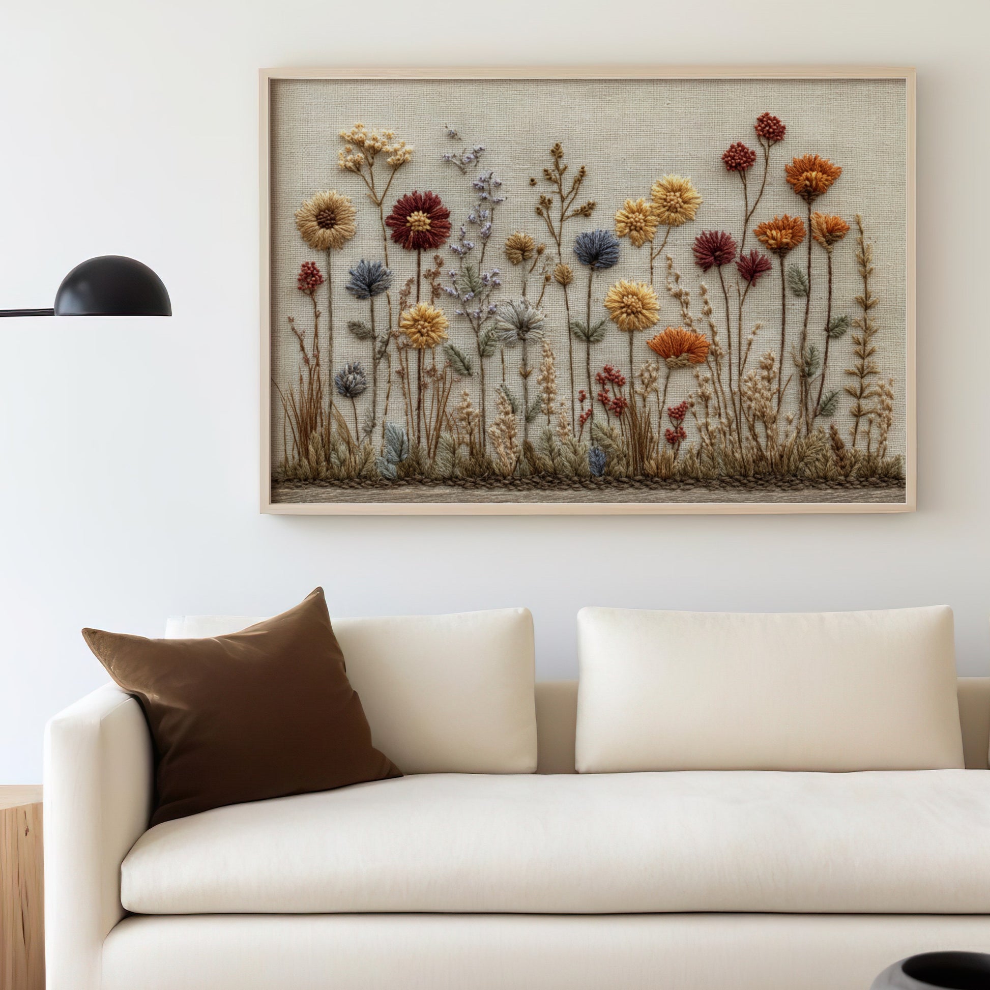 Elegant Floral 3D Wall Décor for Modern Living Room