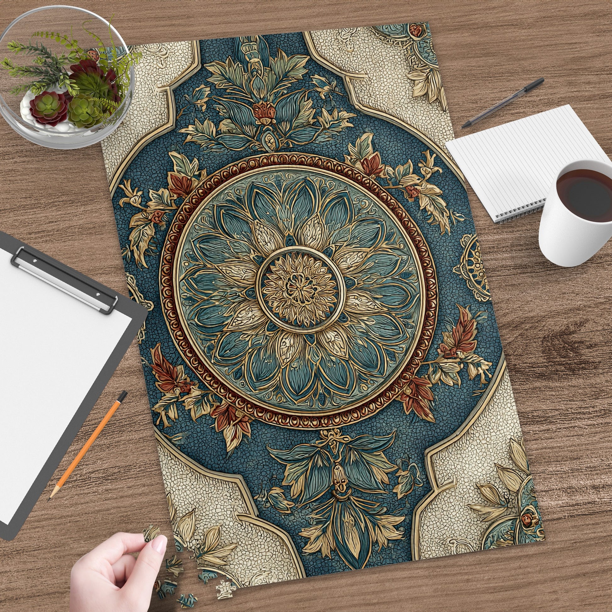 Elegant Round Mandala Design Decorative Rug Product