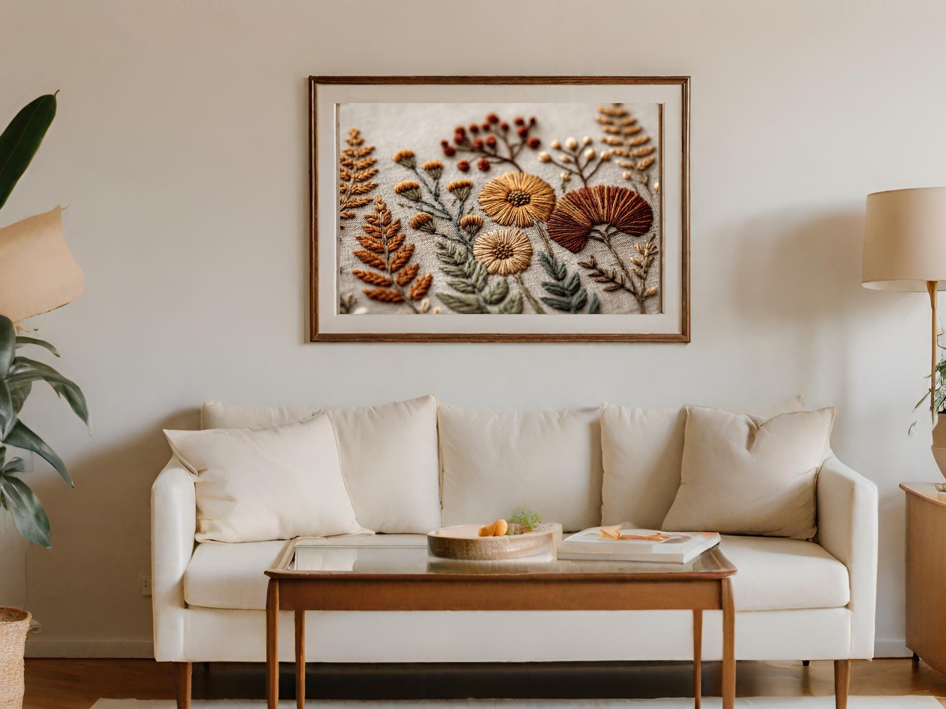 Beautiful Nature Inspired Embroidery Artwork Décor