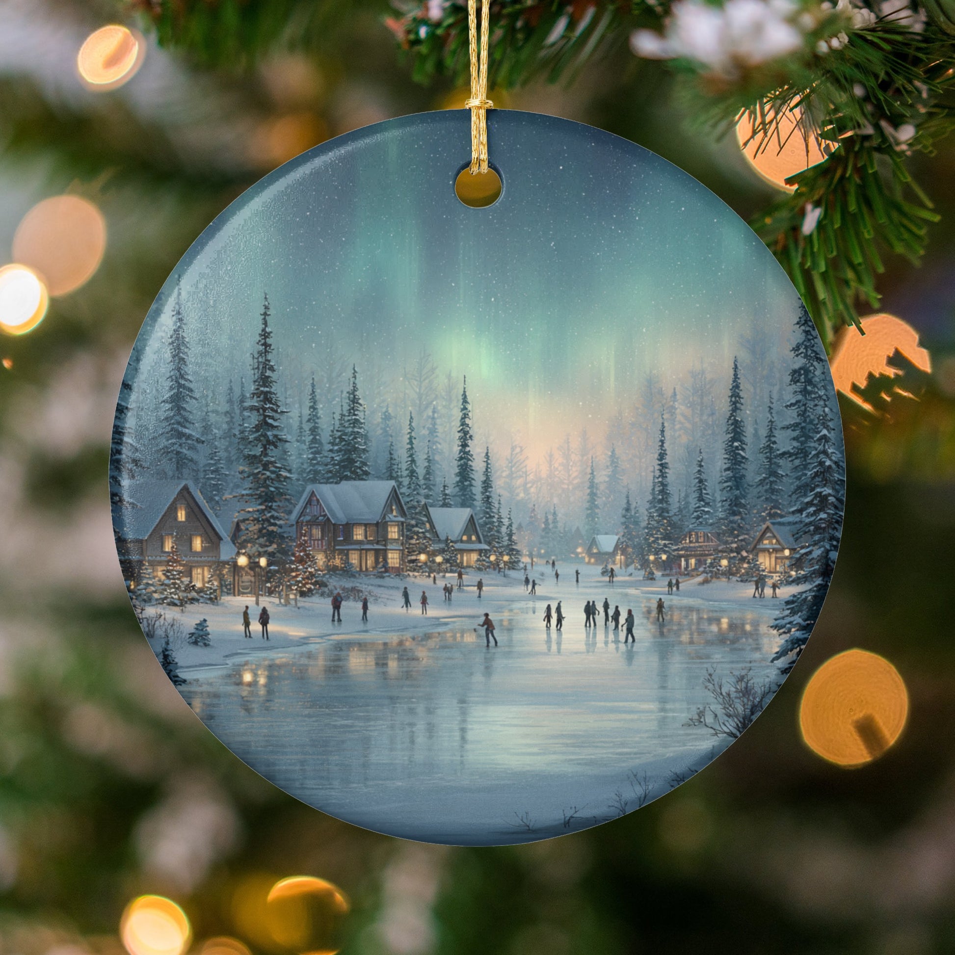 Winter Wonderland Scene Christmas Ornament
