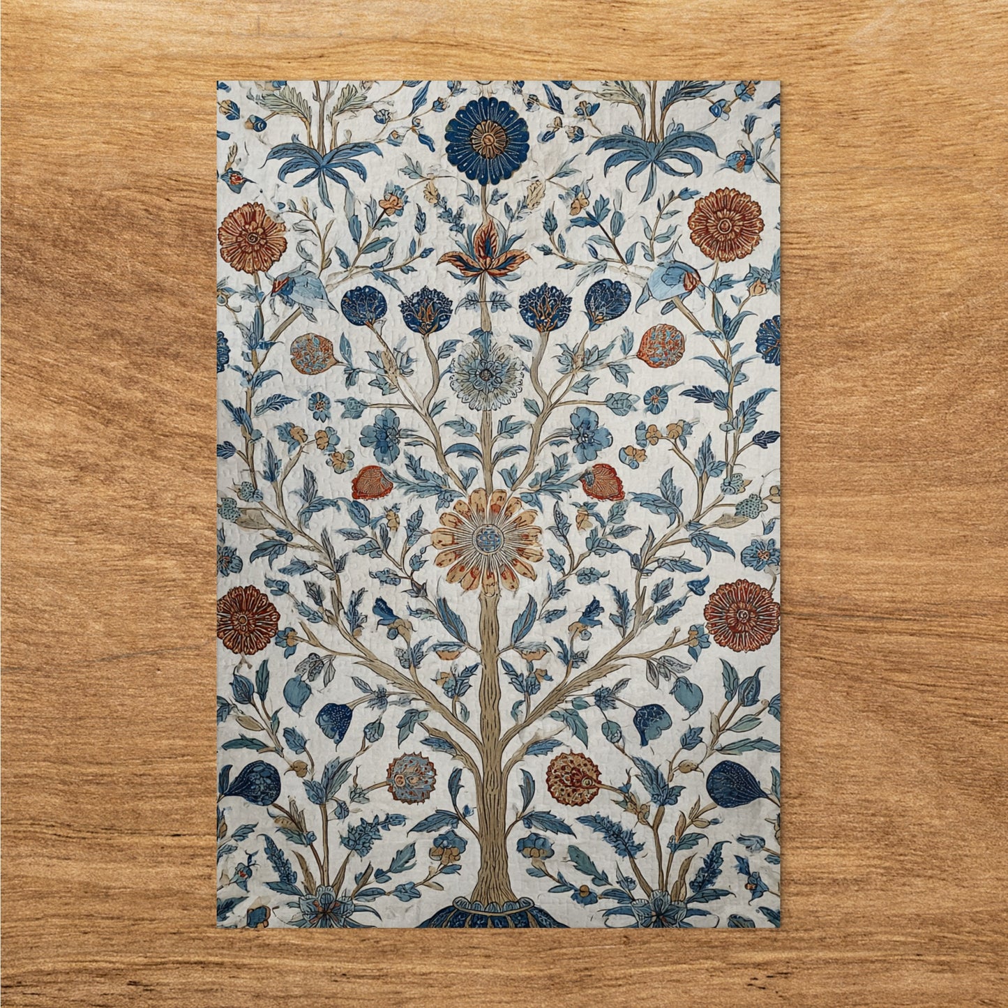Intricate Tree of Life Tapestry with Floral Design Product