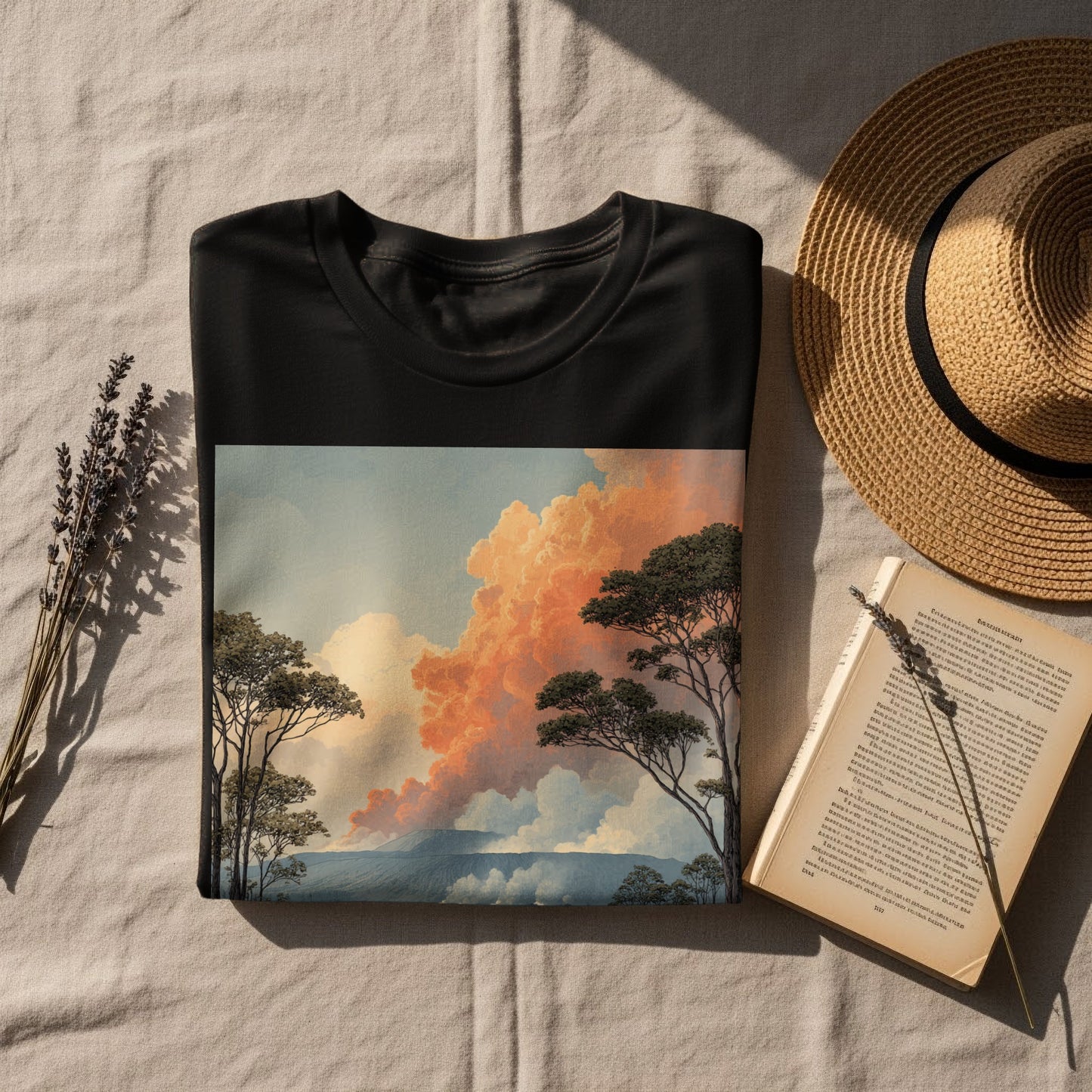 Awe-Inspiring Nature Print T-Shirt for Casual Everyday Wear