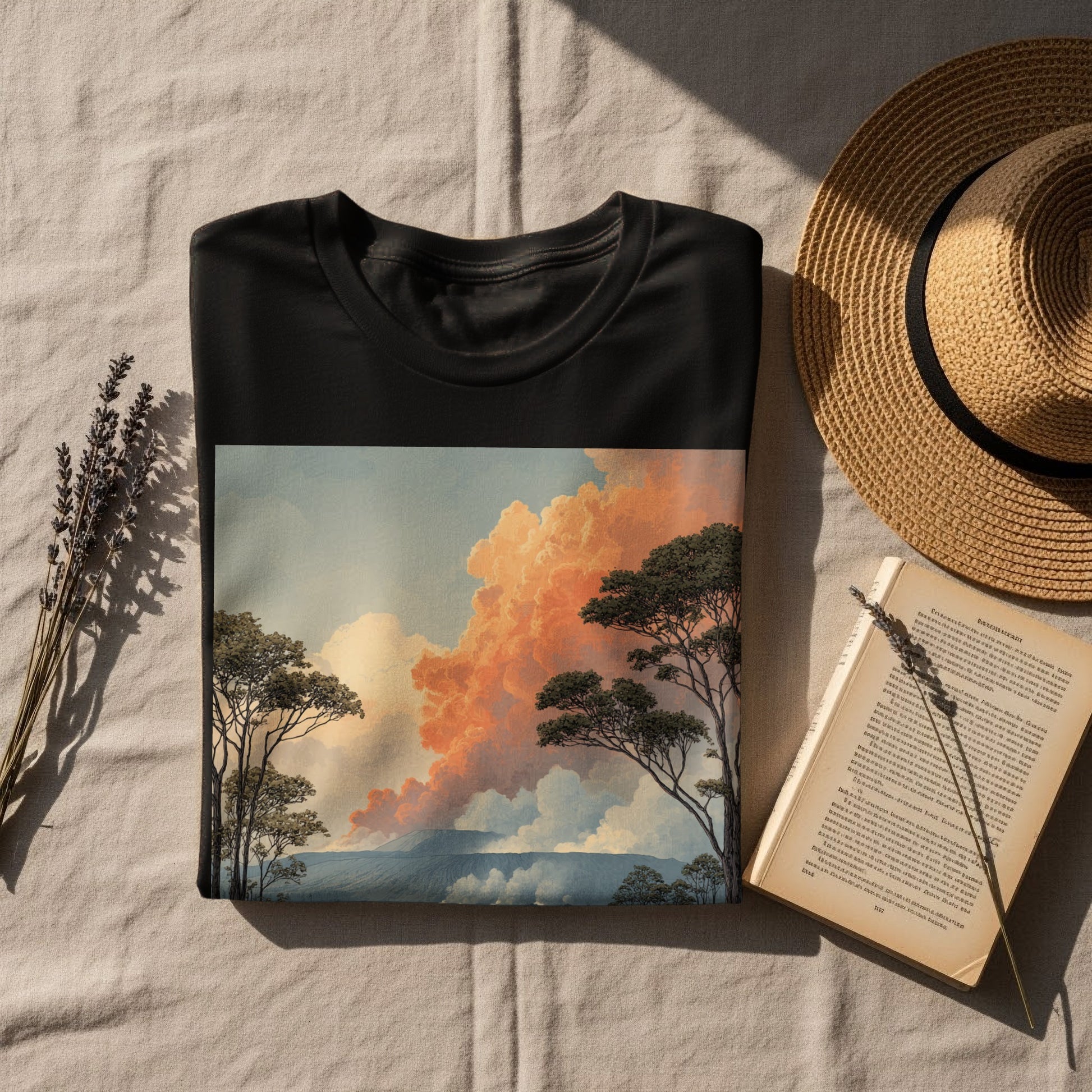 Awe-Inspiring Nature Print T-Shirt for Casual Everyday Wear