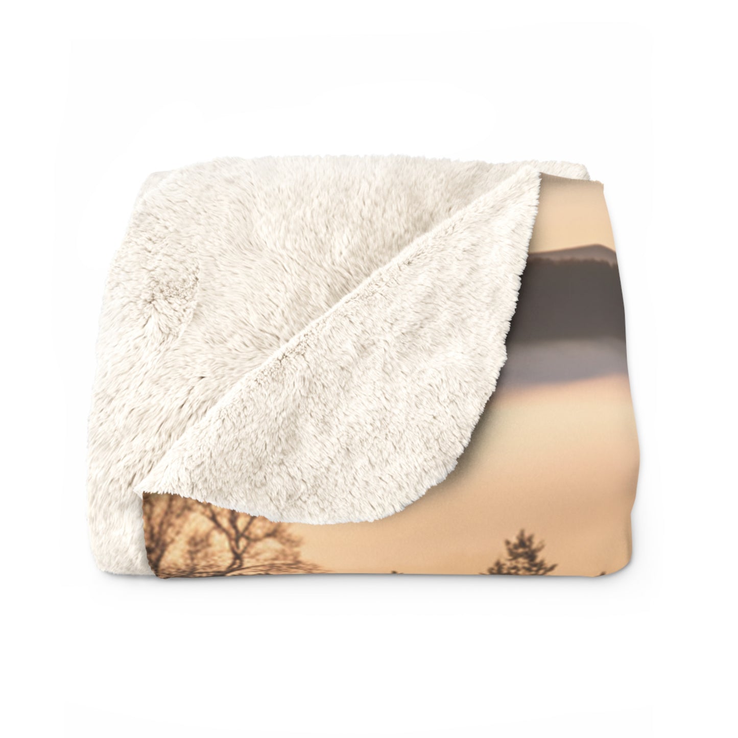 Bold Print Sherpa Blanket 60x80 | Statement Throw Blanket | Unique Home Gift