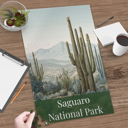 Saguaro National Park Arizona desert scenery puzzle