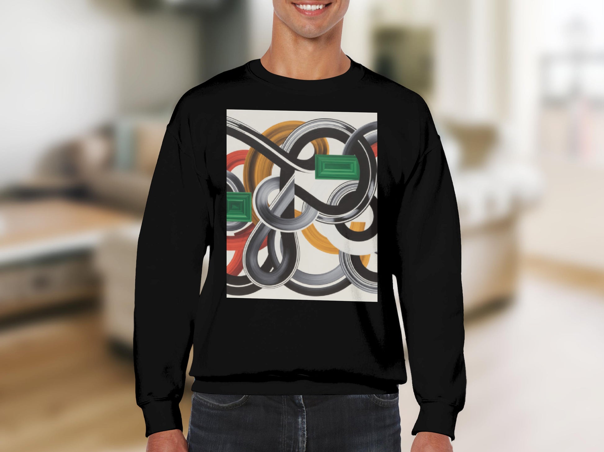 Modern Abstract Art Design Graphic Sweatshirt