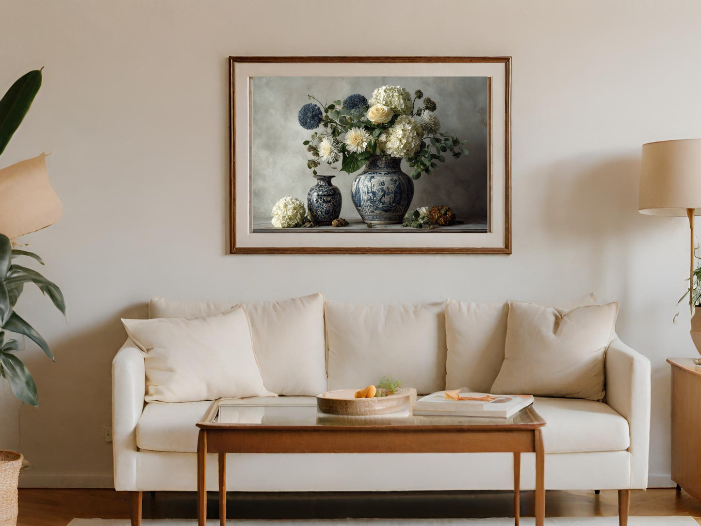 Elegant Framed Floral Still life Artwork for Home Decor