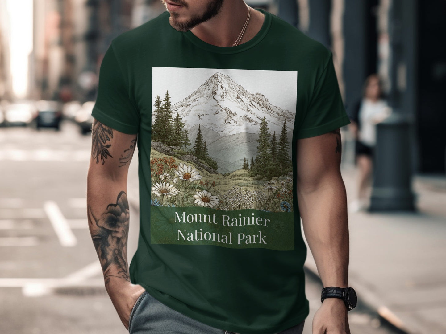 Mount Rainier National Park Graphic T-Shirt