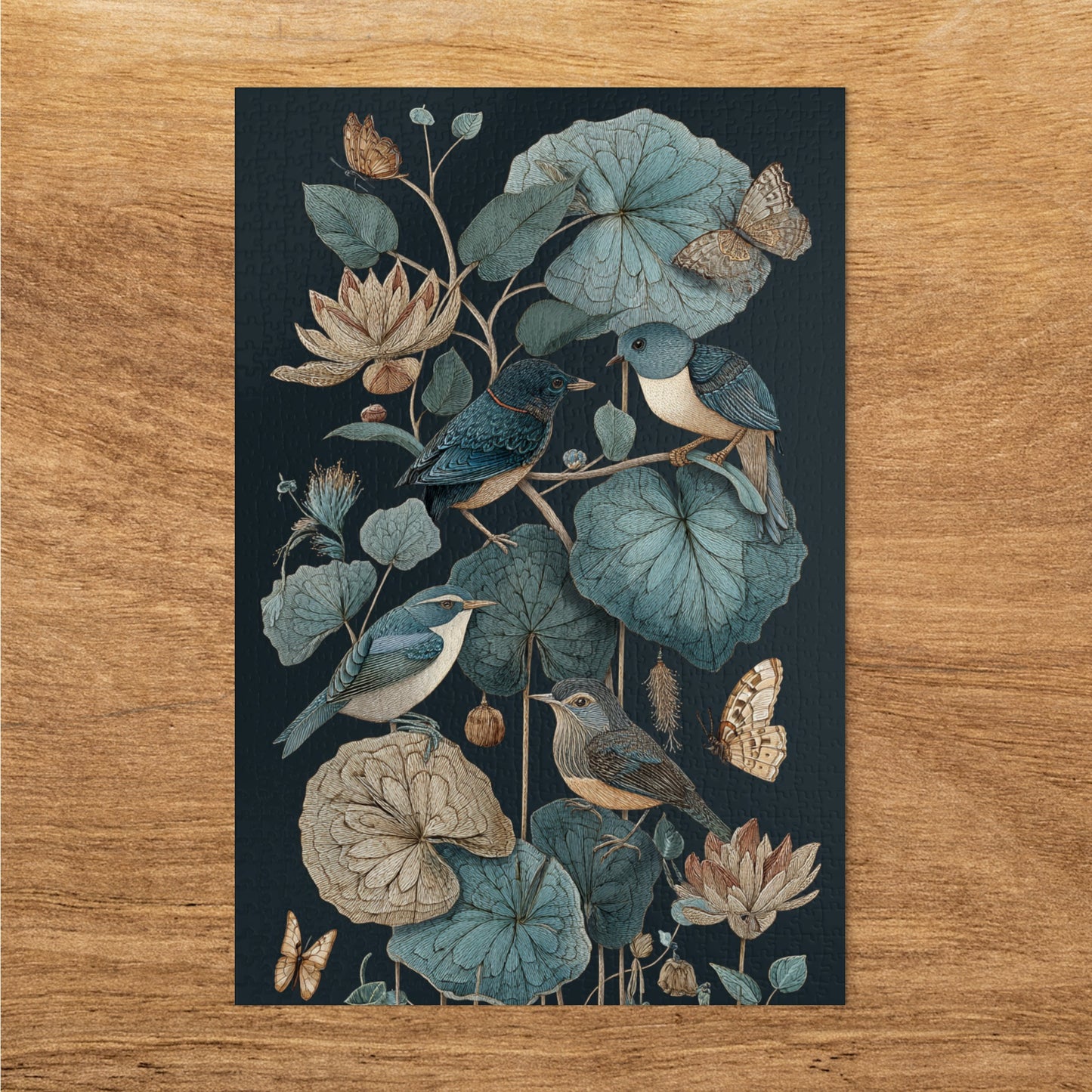 Floral and Bird Illustration Wall Art Decor