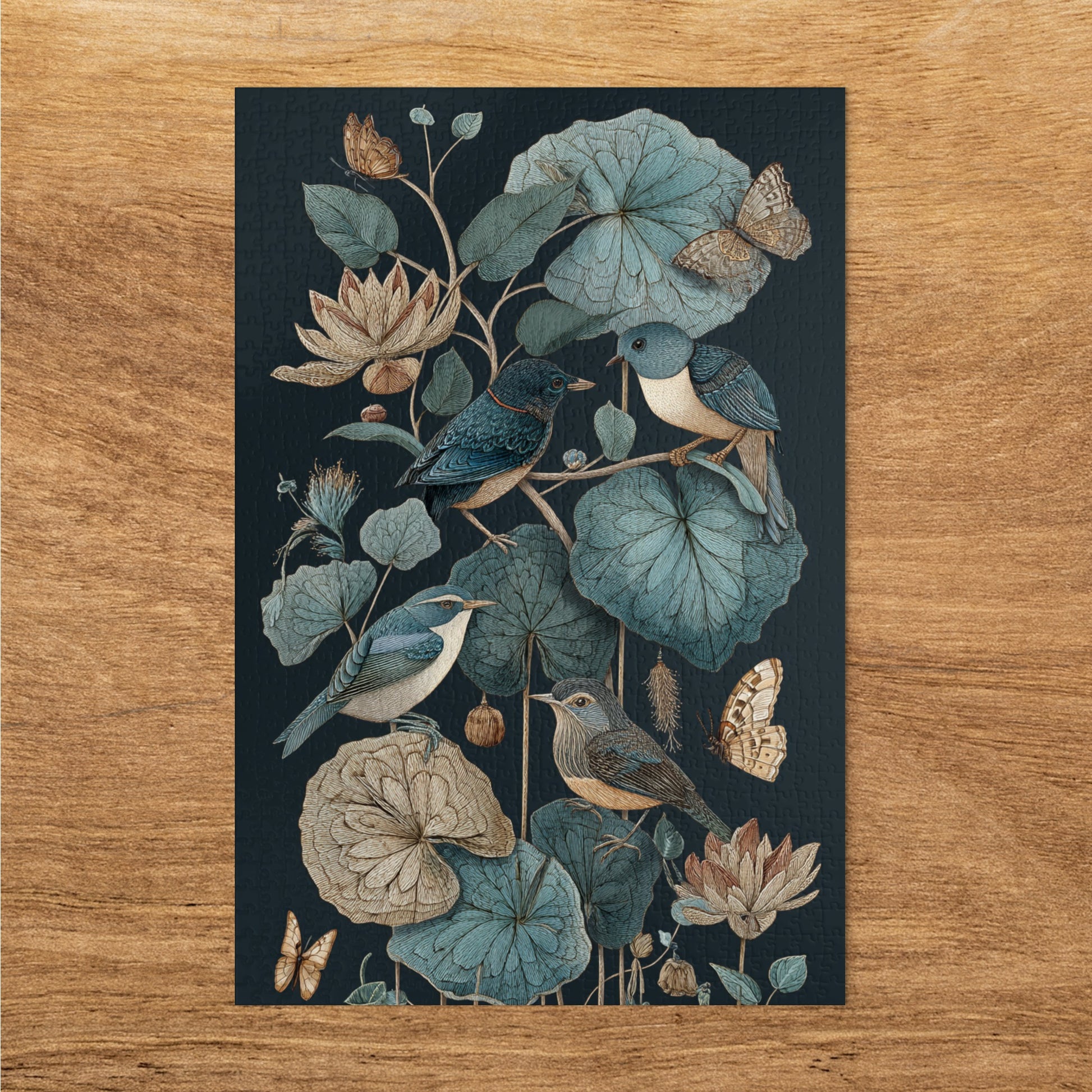 Floral and Bird Illustration Wall Art Decor