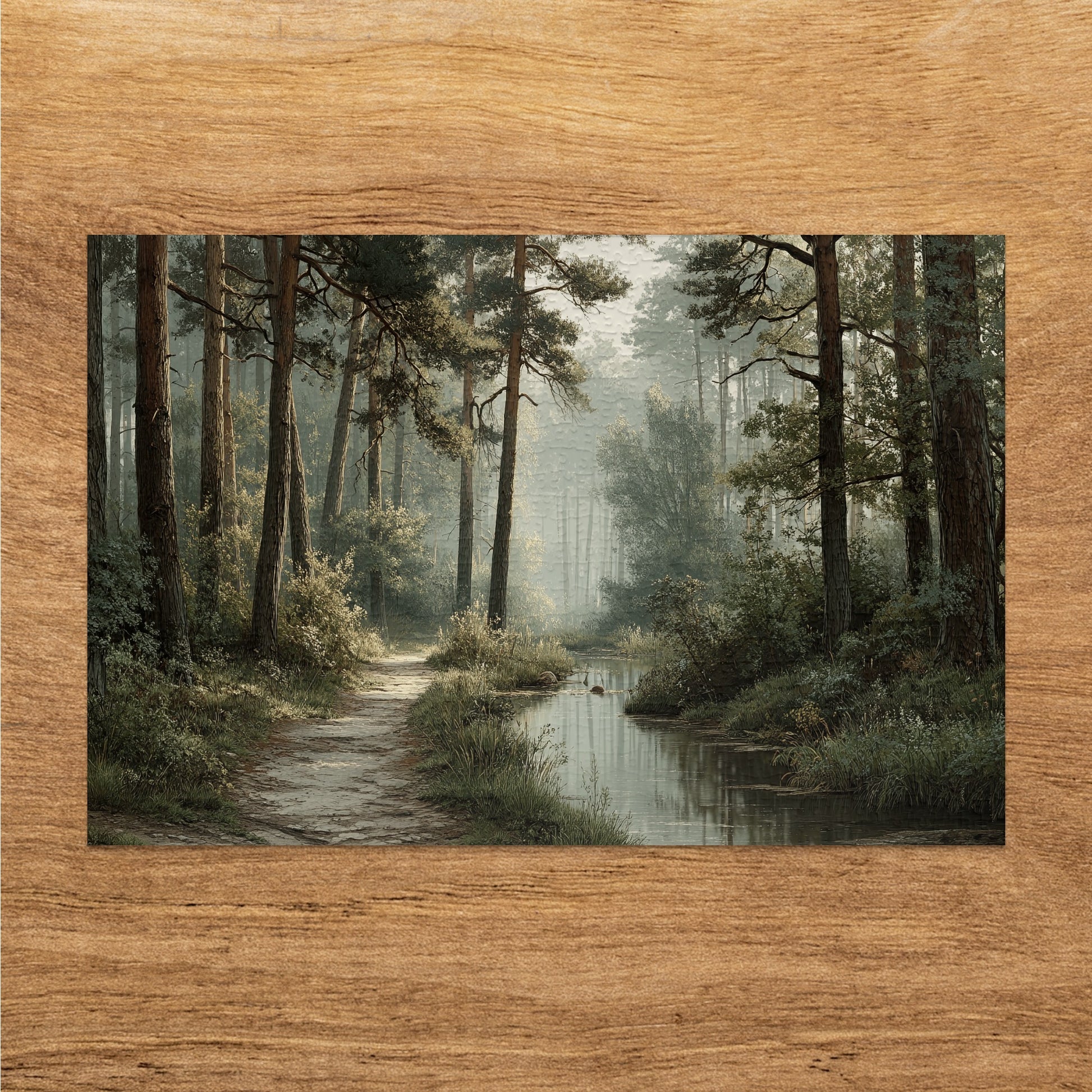 Tranquil Forest Pathway Scenic Nature Wall Art product