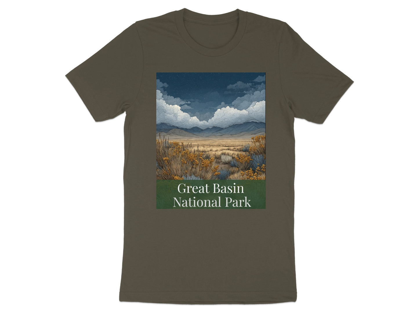 Great Basin National Park Scenic Landscape Artwork Tee