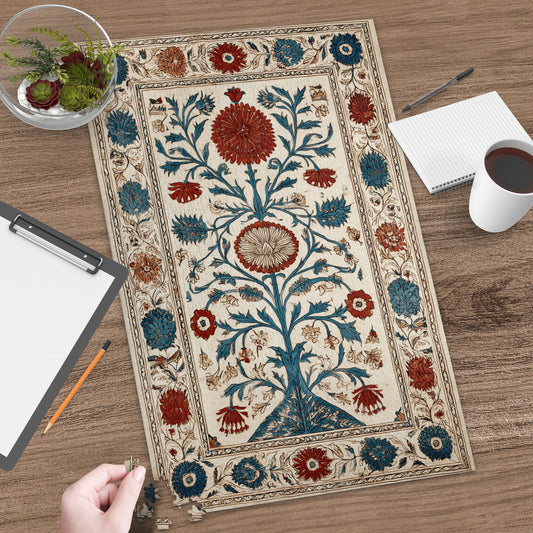Exquisite Floral Design Rectangular Rug for Home Decor