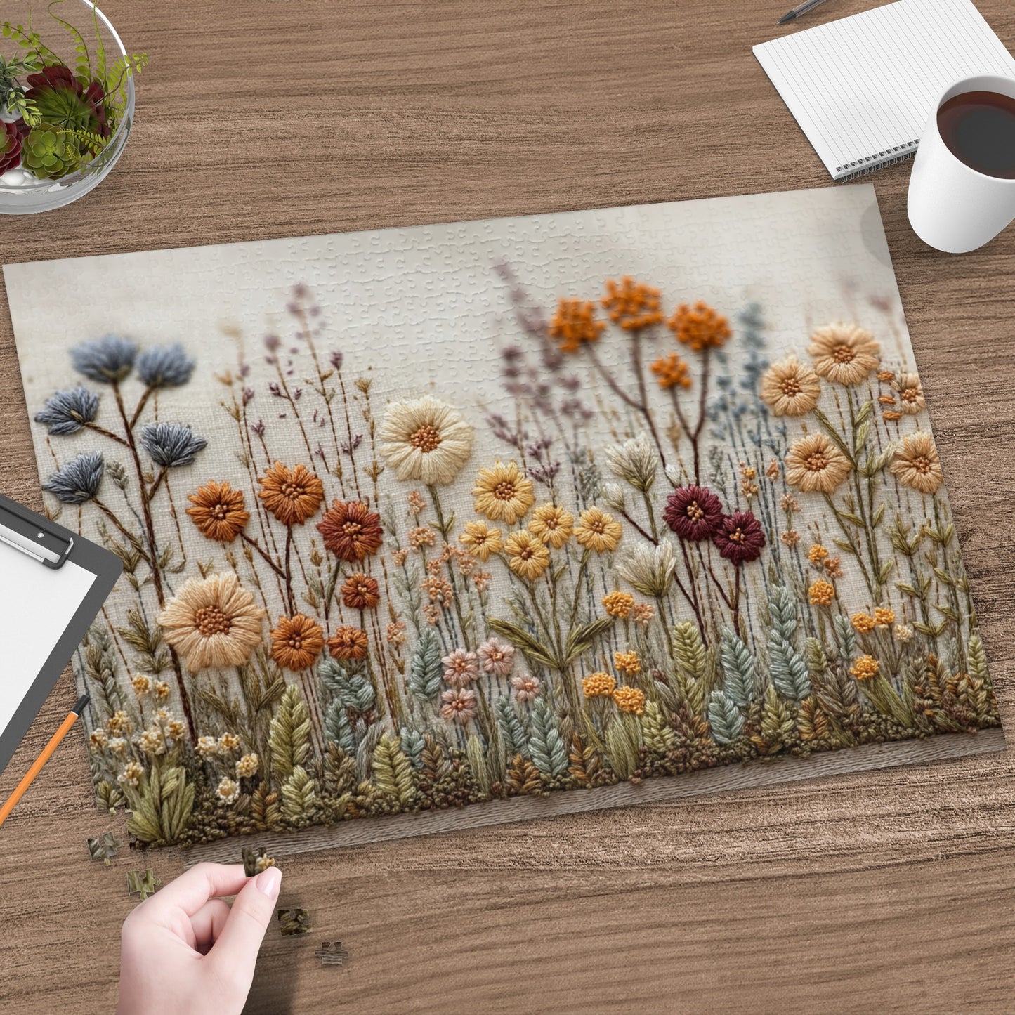 Colorful Floral Design Puzzle for Relaxing Fun