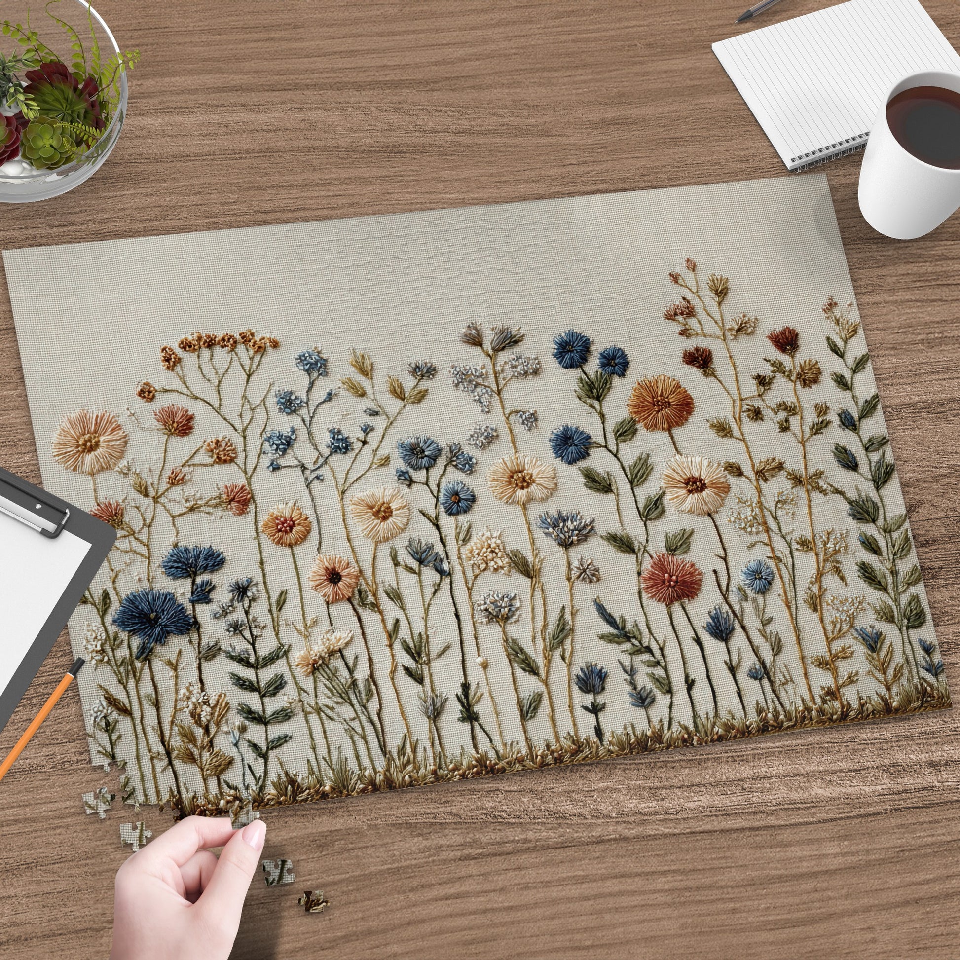 Embroidered Wildflower Field Design product type