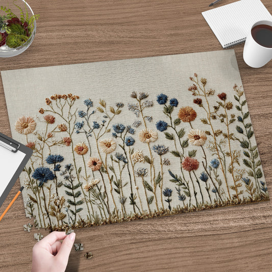 Embroidered Wildflower Field Design product type