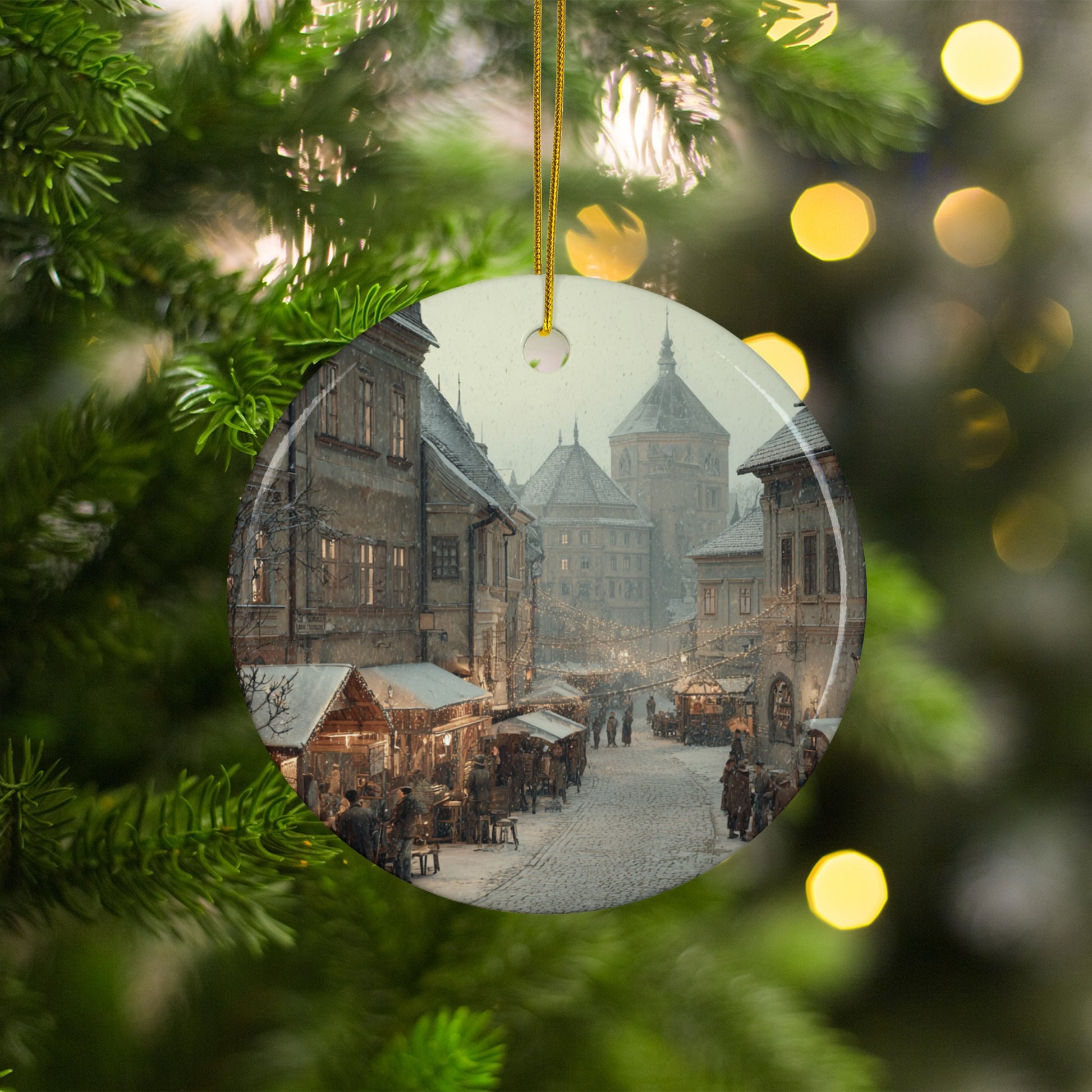 Christmas Village Ornament Holiday Tree Decoration