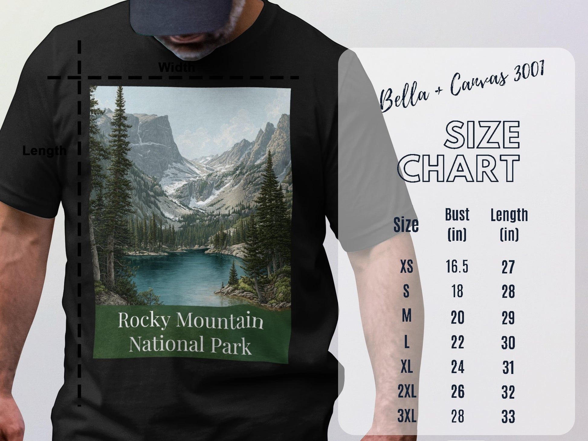 Rocky Mountain National Park T-Shirt Scenic Design