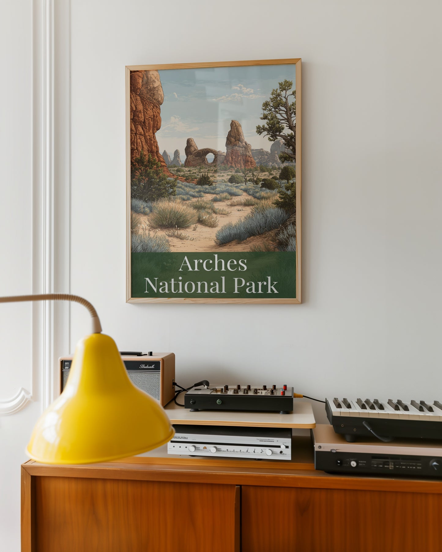 Arches National Park Scenic Framed Poster Print