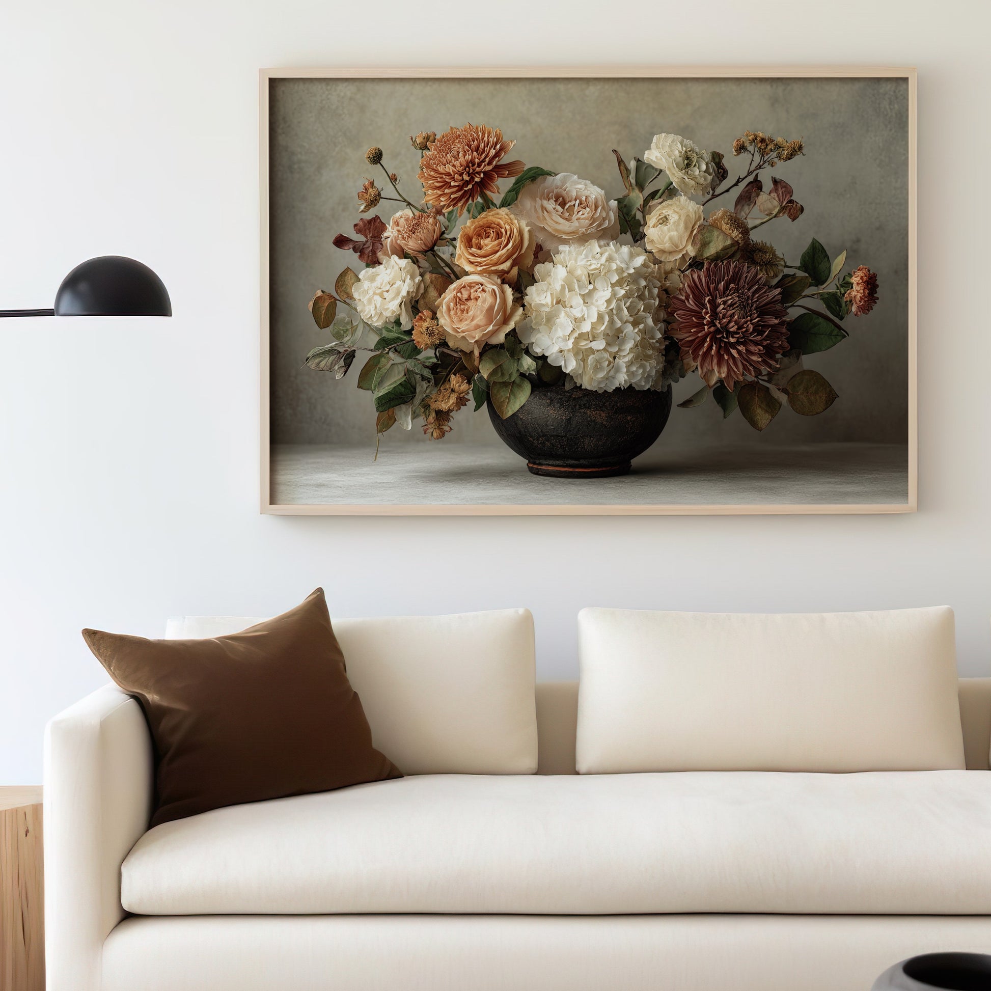 Elegant Floral Arrangement Canvas Wall Art Decor