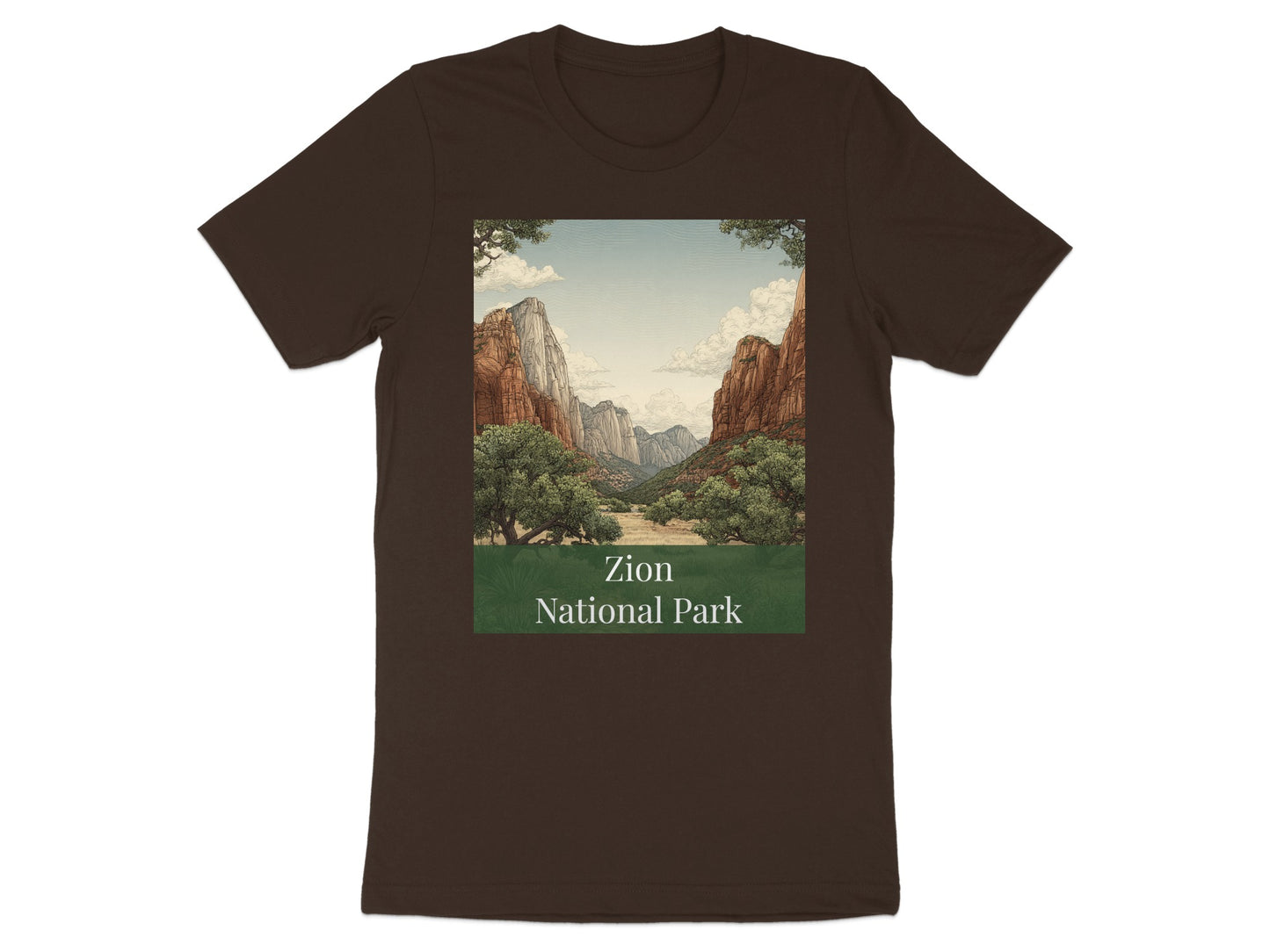 Zion National Park Graphic T-Shirt for Hiking Fans