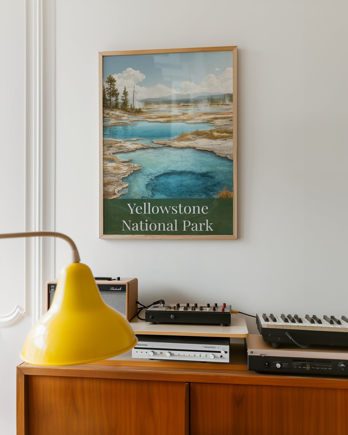 Yellowstone National Park Scenic Framed Artwork Decor